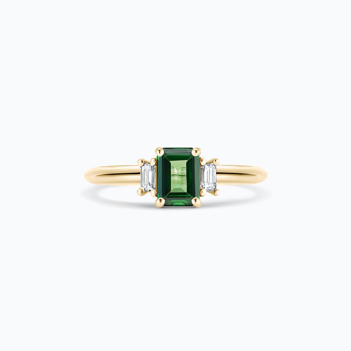 Solitaire Gatsby Tsavorite 6 x 4 mm