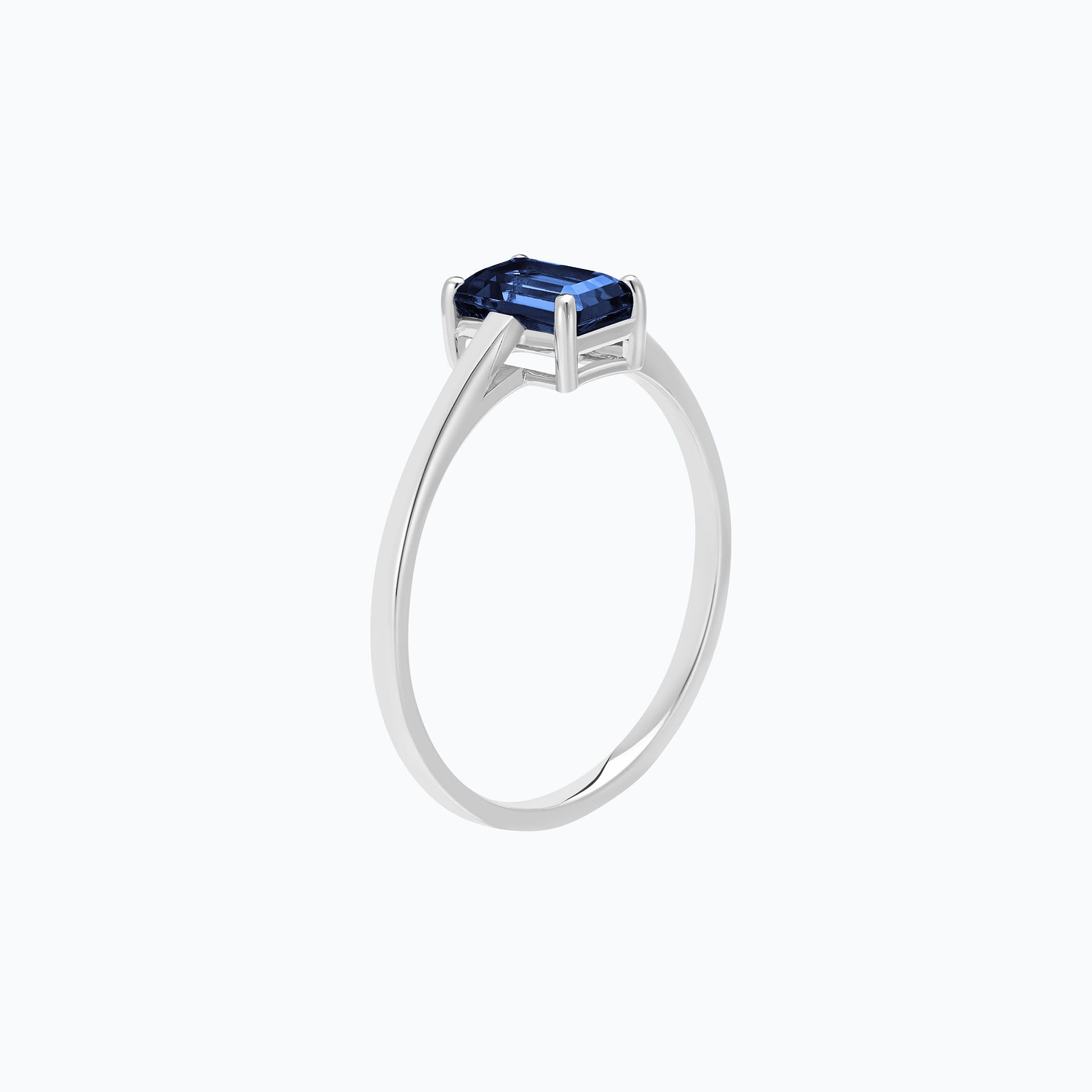 Solitaire Terry Saphir 6 x 4 mm