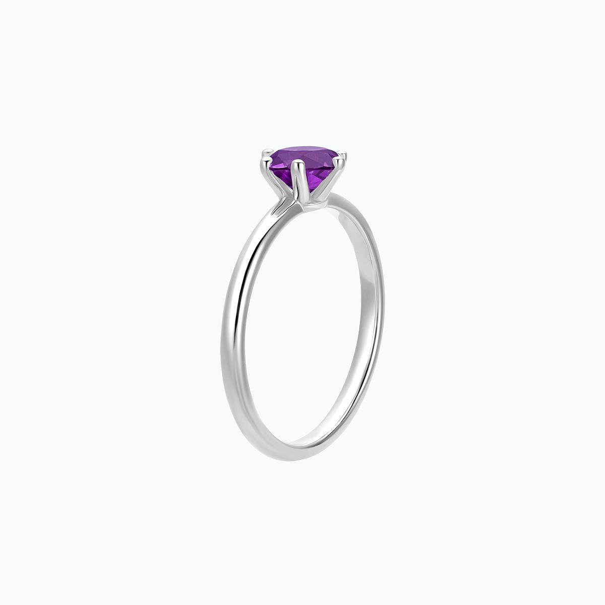 Solitaire Magnolia Améthyste