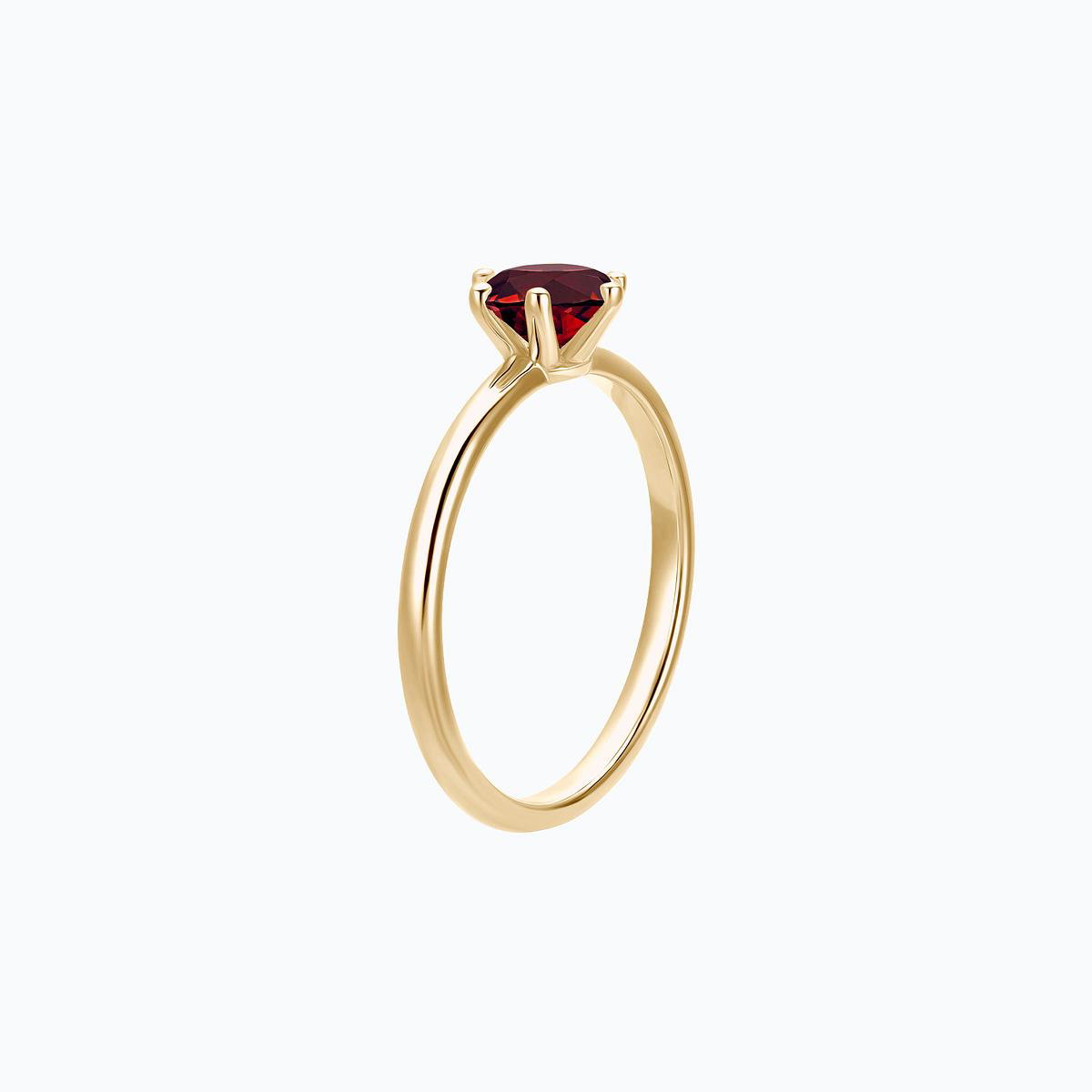 Solitaire Magnolia Grenat