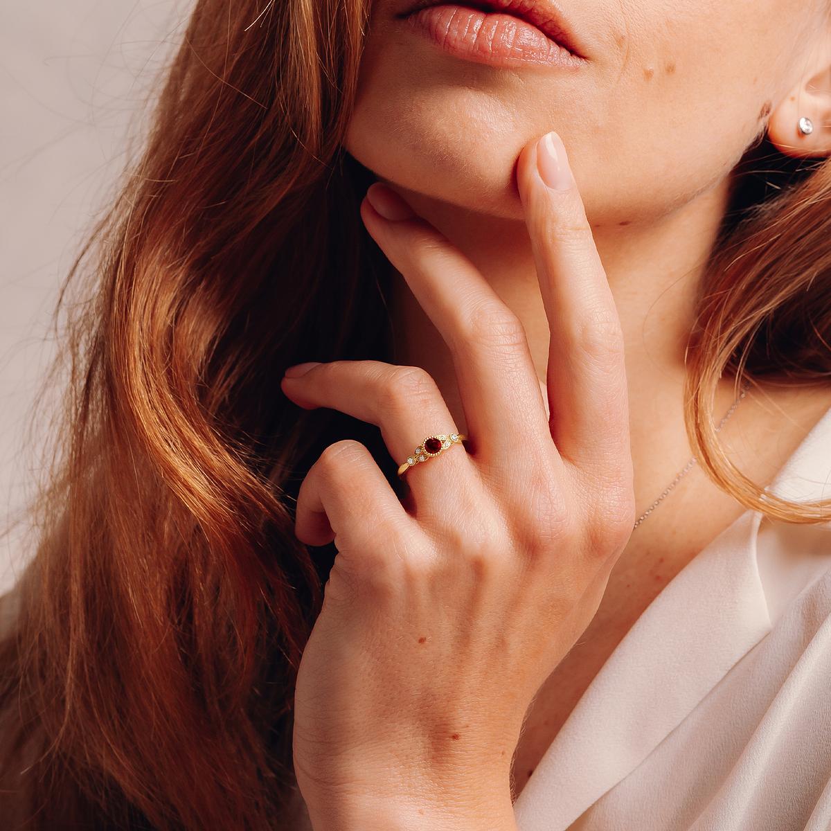 Solitaire Salomé Millegrain Rubis