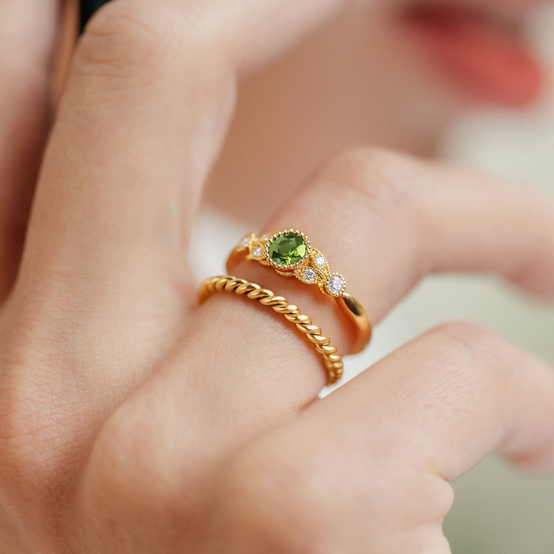 Solitaire Salomé Millegrain Péridot