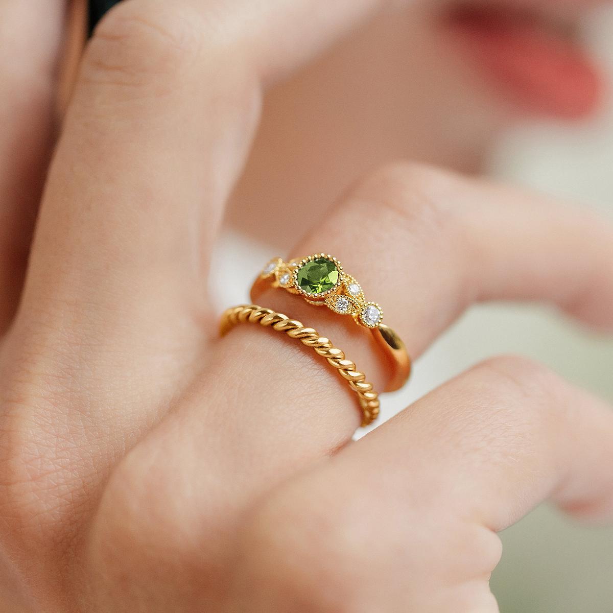 Solitaire Salomé Millegrain Péridot