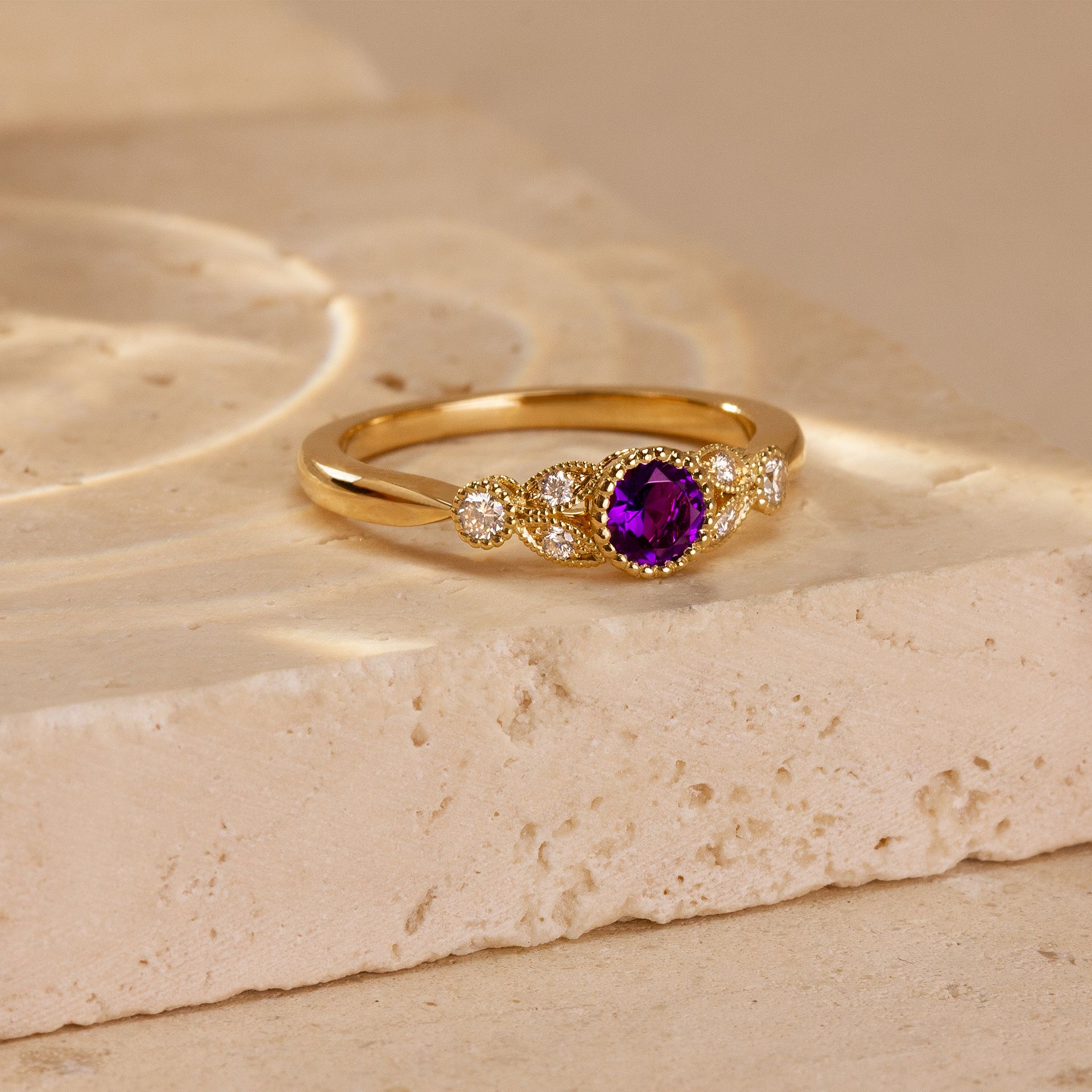 Solitaire Salomé Millegrain Améthyste