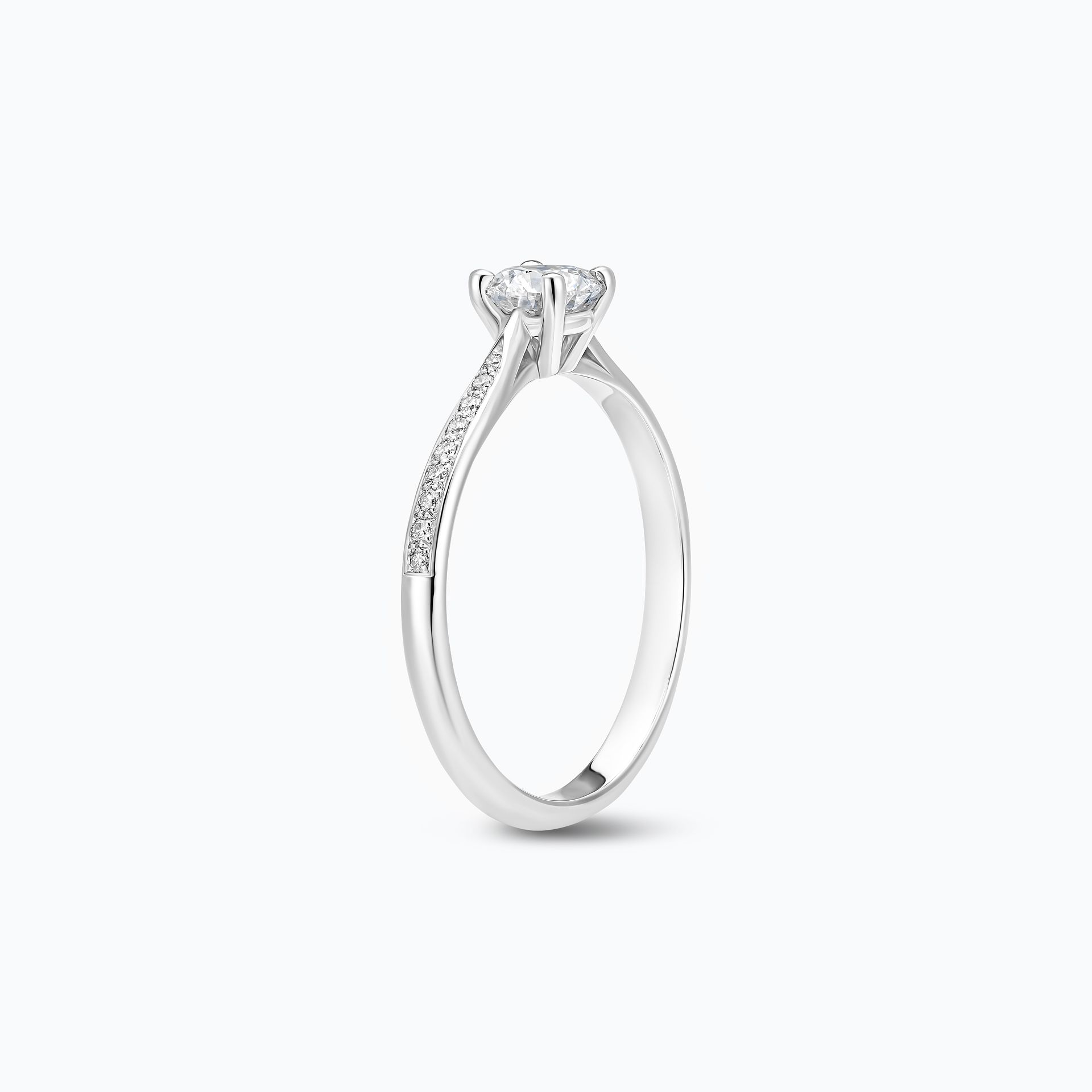 Solitaire Pavé Luna Éclat Diamant de Synthèse