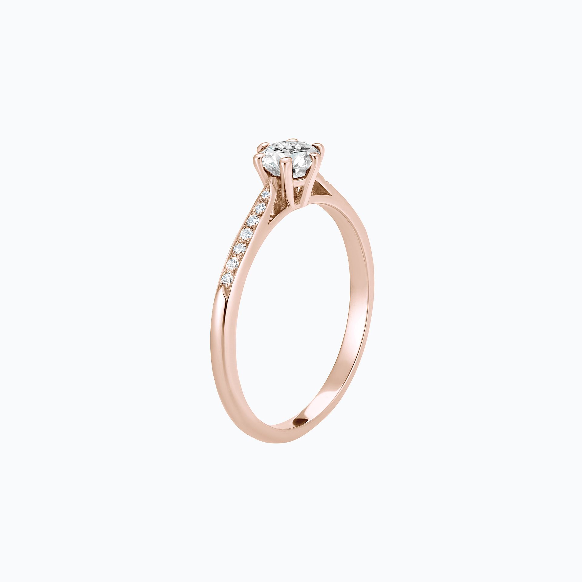 Solitaire Pavé Félicia Diamant de Synthèse