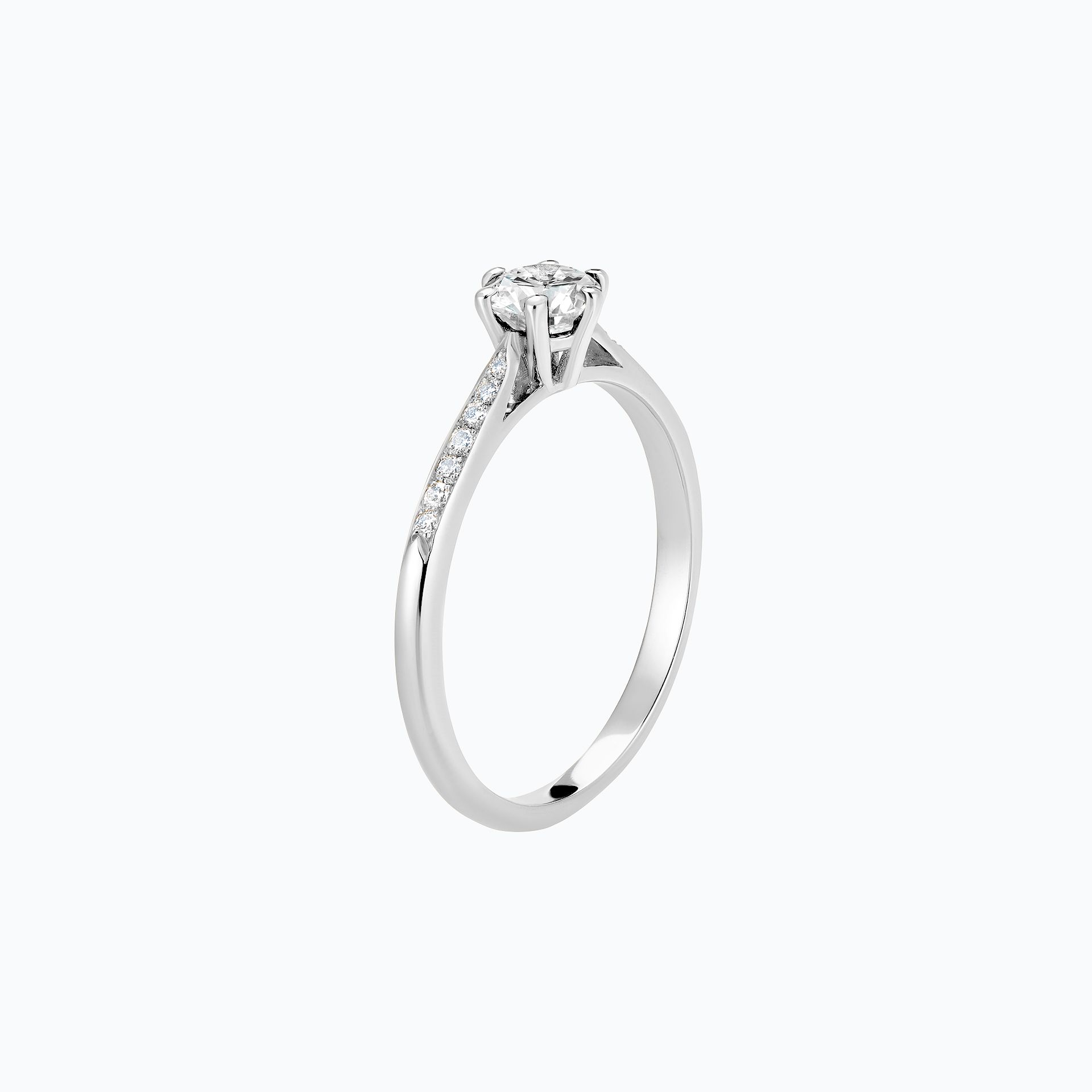Solitaire Pavé Félicia Diamant de Synthèse