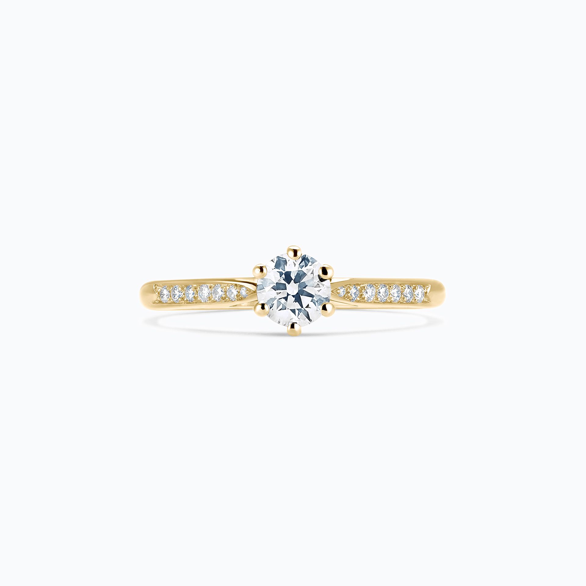 Solitaire Pavé Félicia Diamant de Synthèse