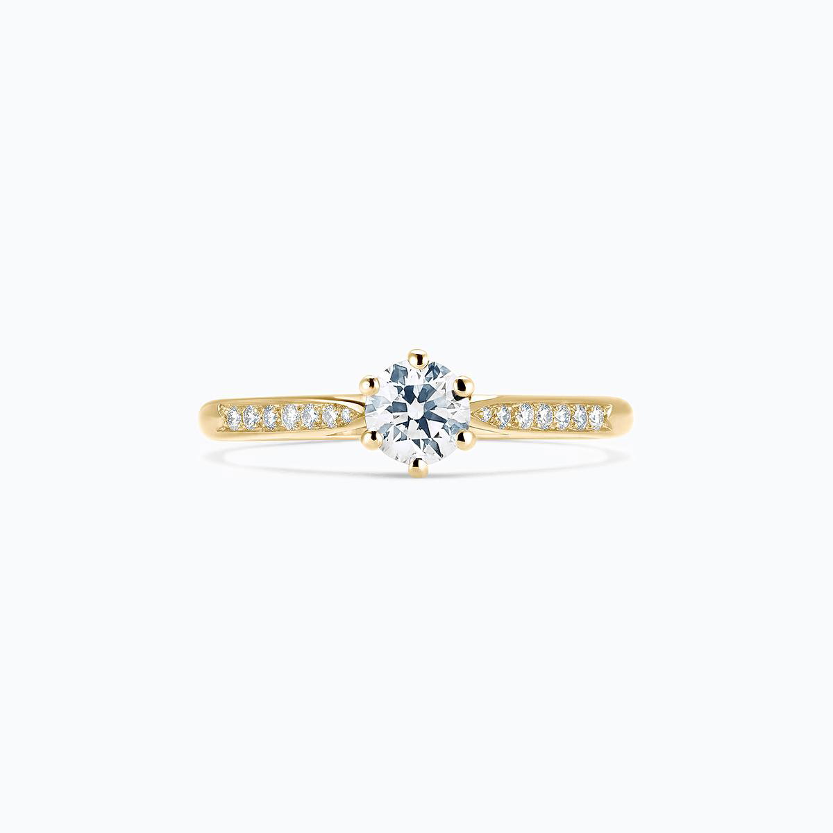 Solitaire Pavé Félicia Diamant de Synthèse