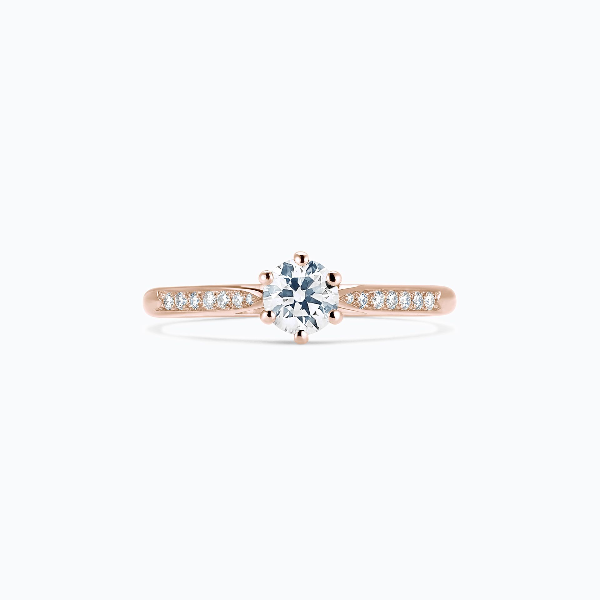 Solitaire Pavé Félicia Diamant de Synthèse