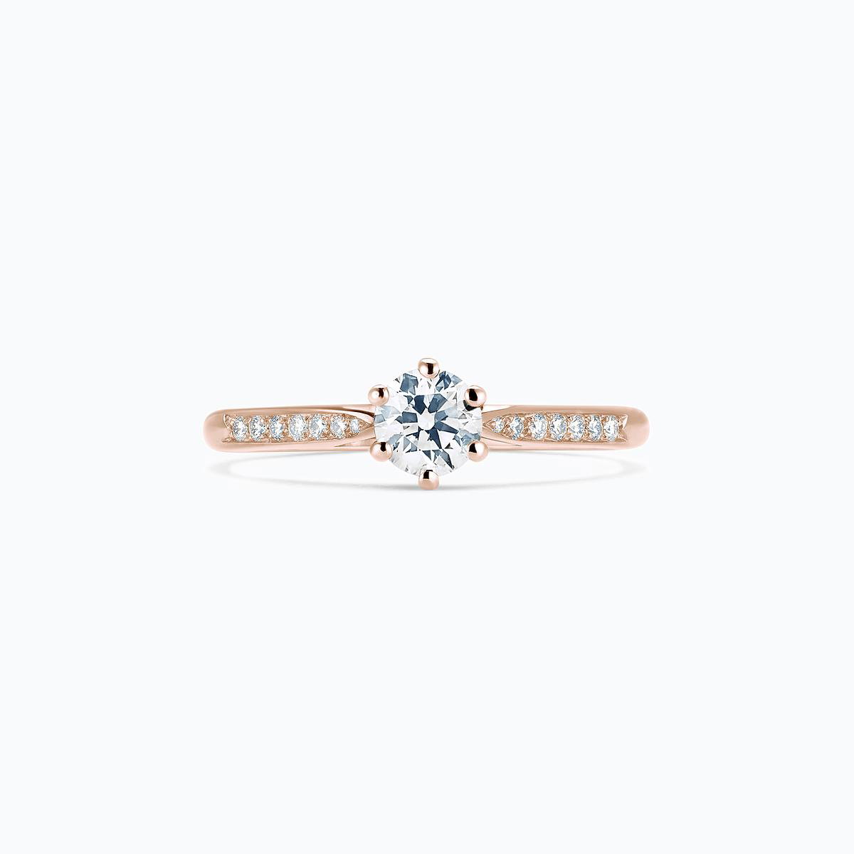 Solitaire Pavé Félicia Diamant de Synthèse