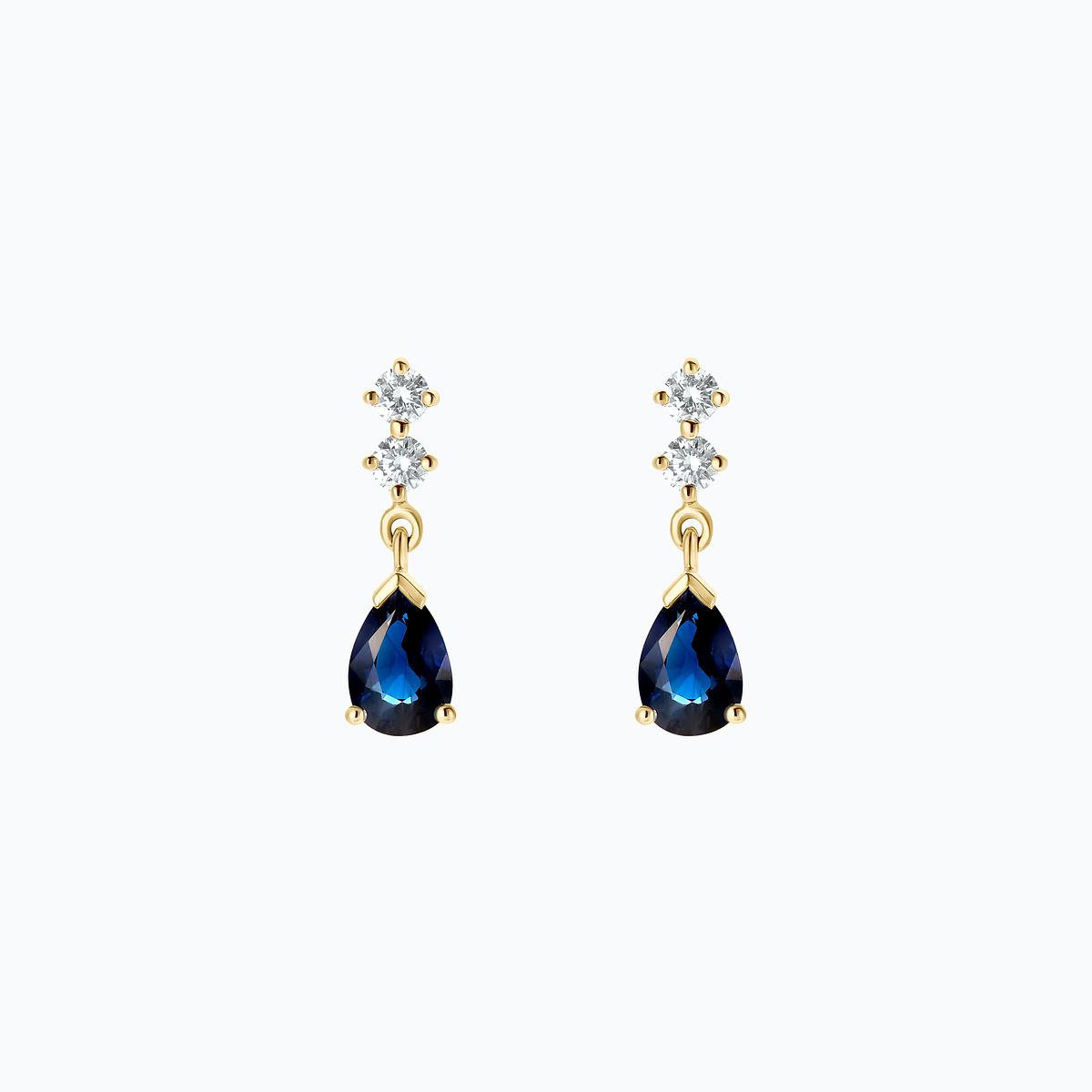 Boucles Paquita Saphir
