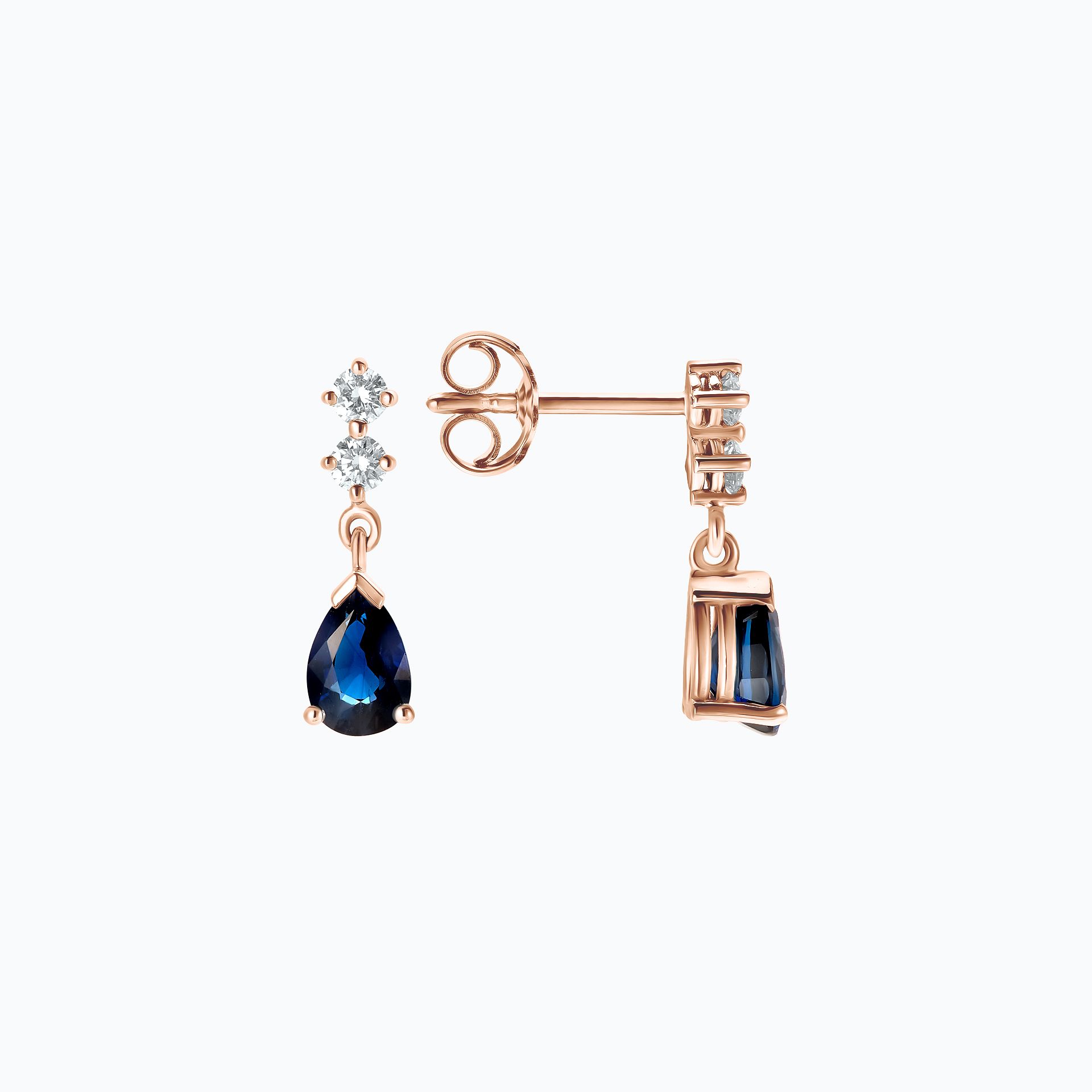 Boucles Paquita Saphir