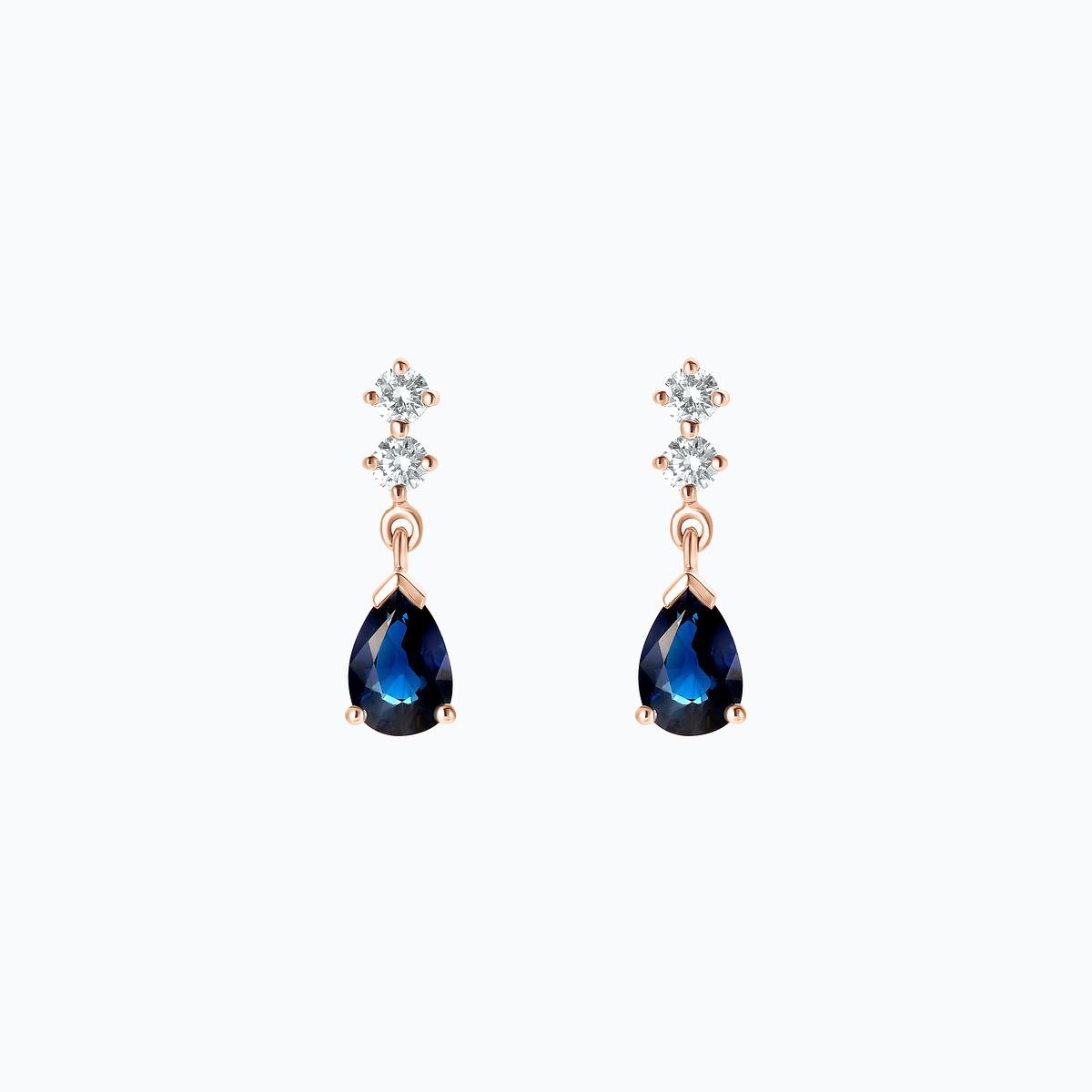 Boucles Paquita Saphir