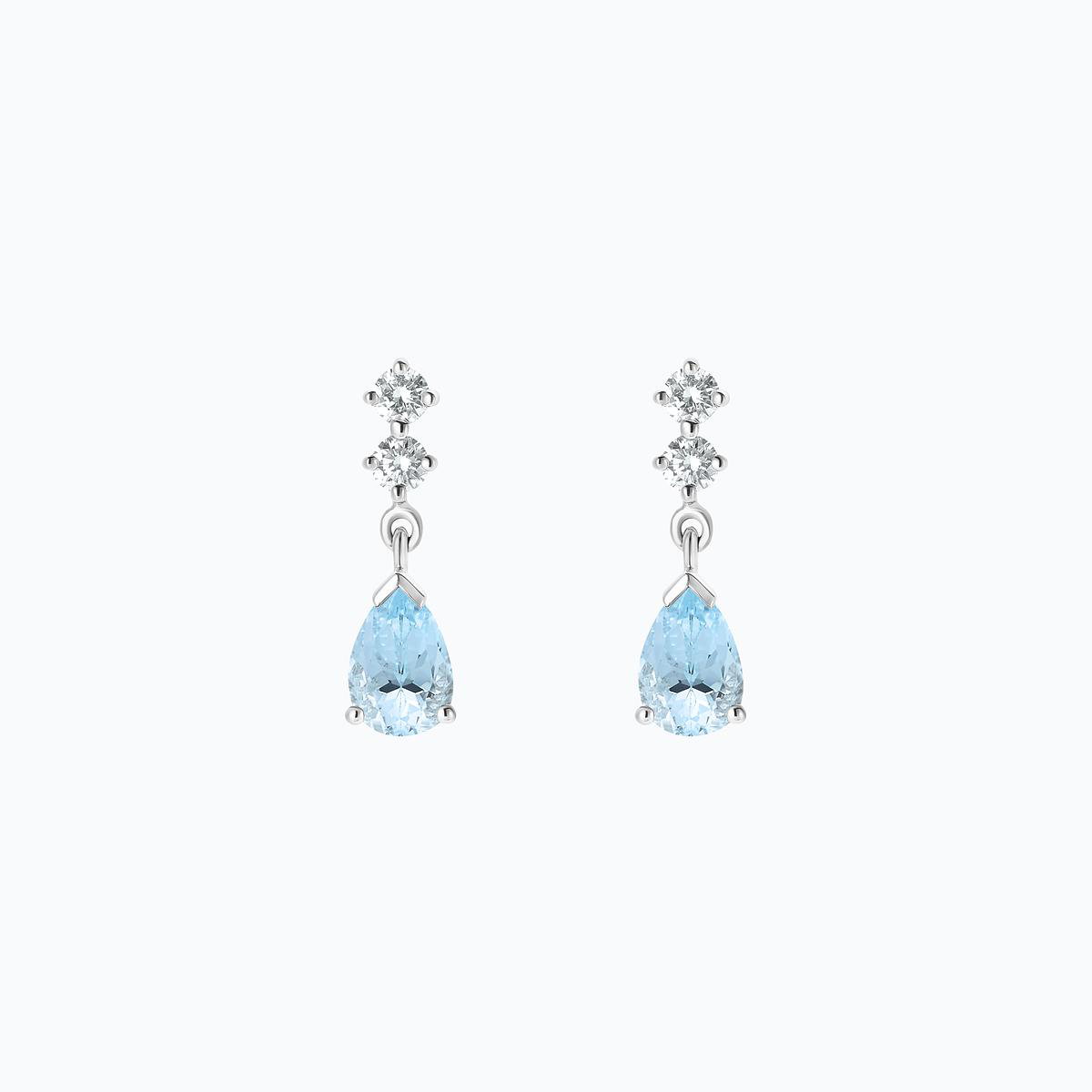Boucles Paquita Aigue-marine