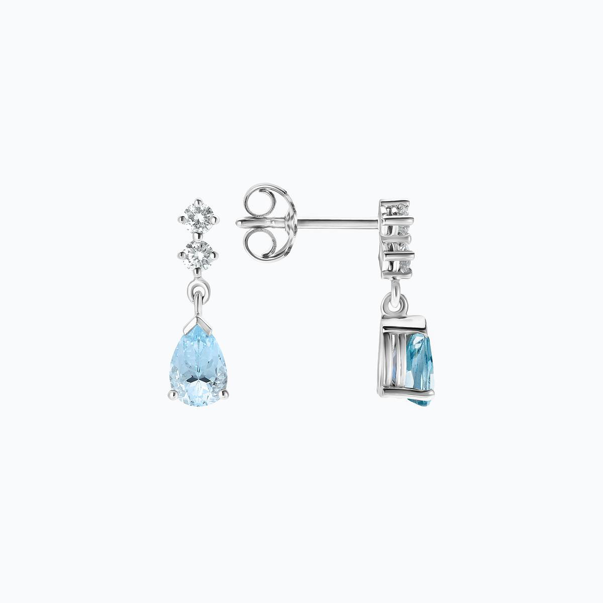 Boucles Paquita Aigue-marine