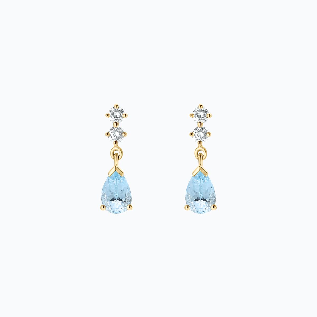 Boucles Paquita Aigue-marine