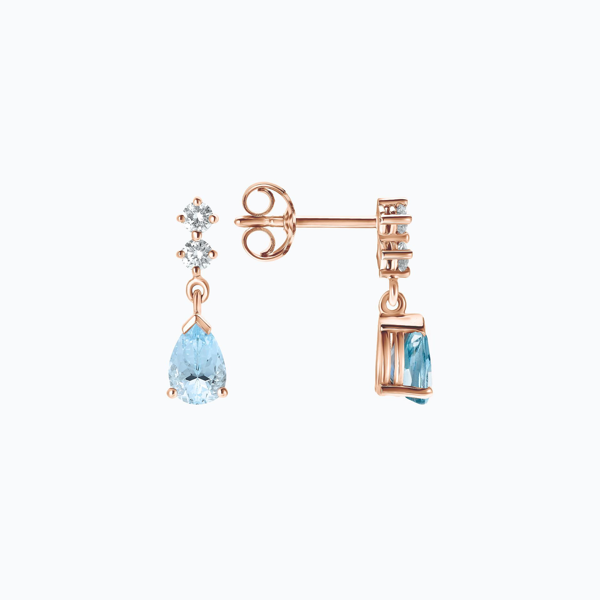 Boucles Paquita Aigue-marine