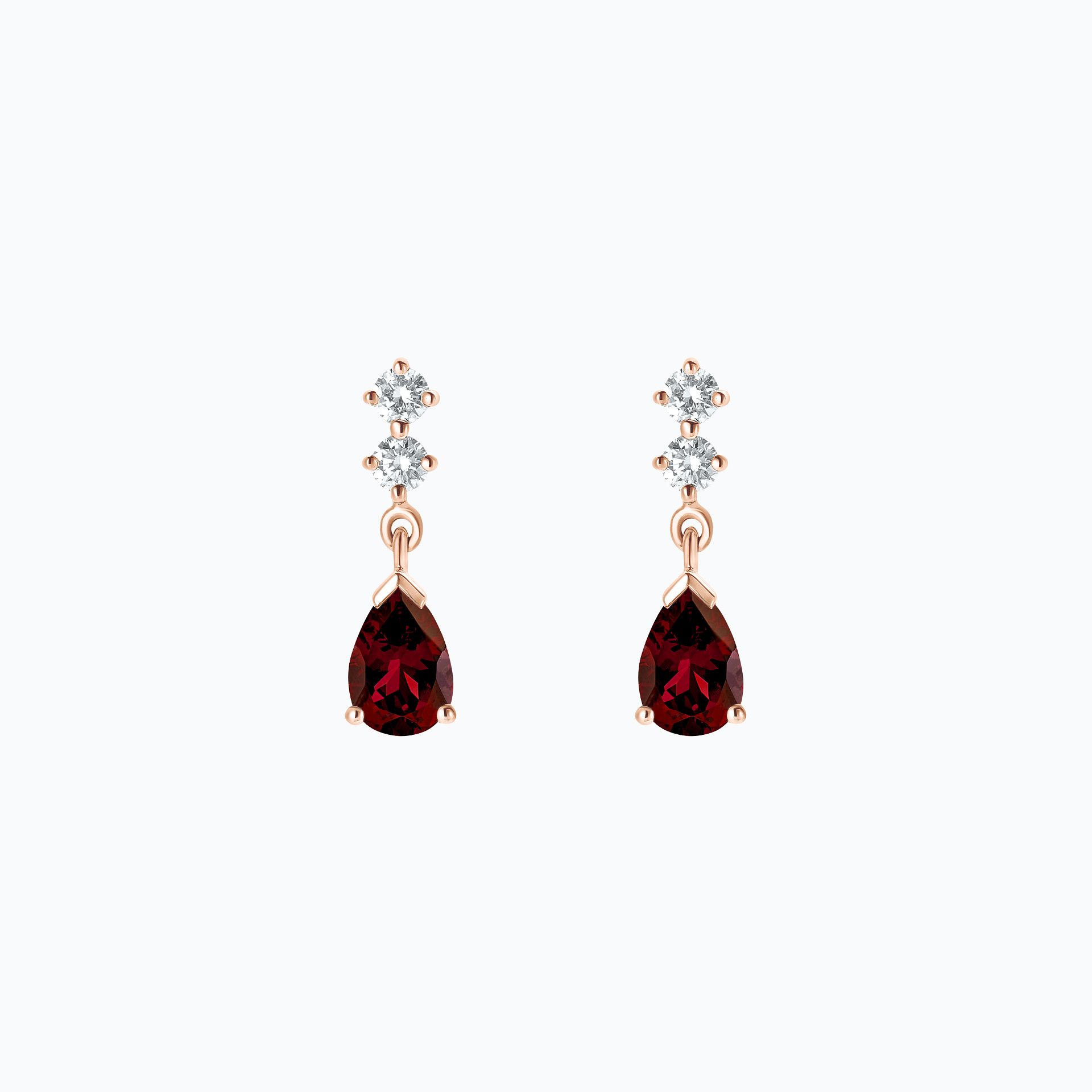Boucles Paquita Grenat