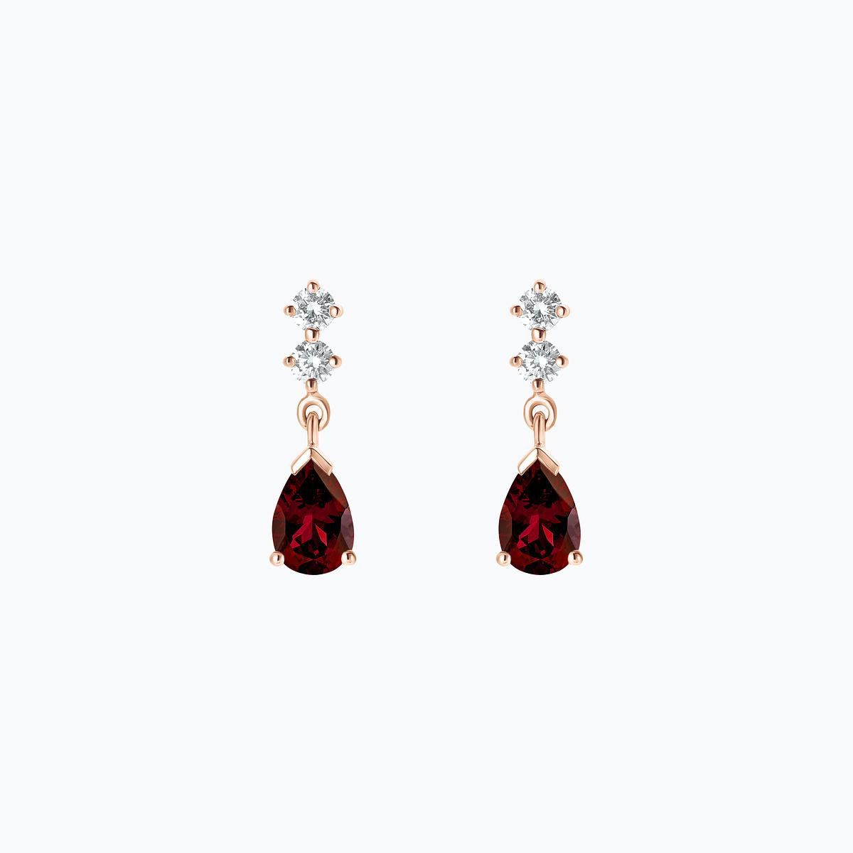Boucles Paquita Grenat