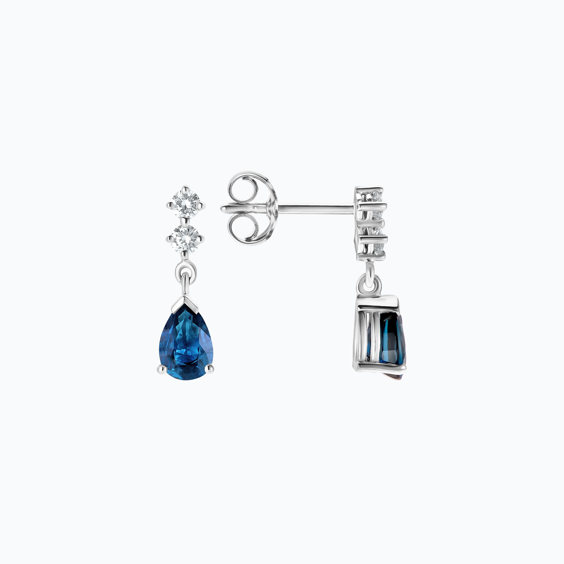 Boucles Paquita Topaze Blue London
