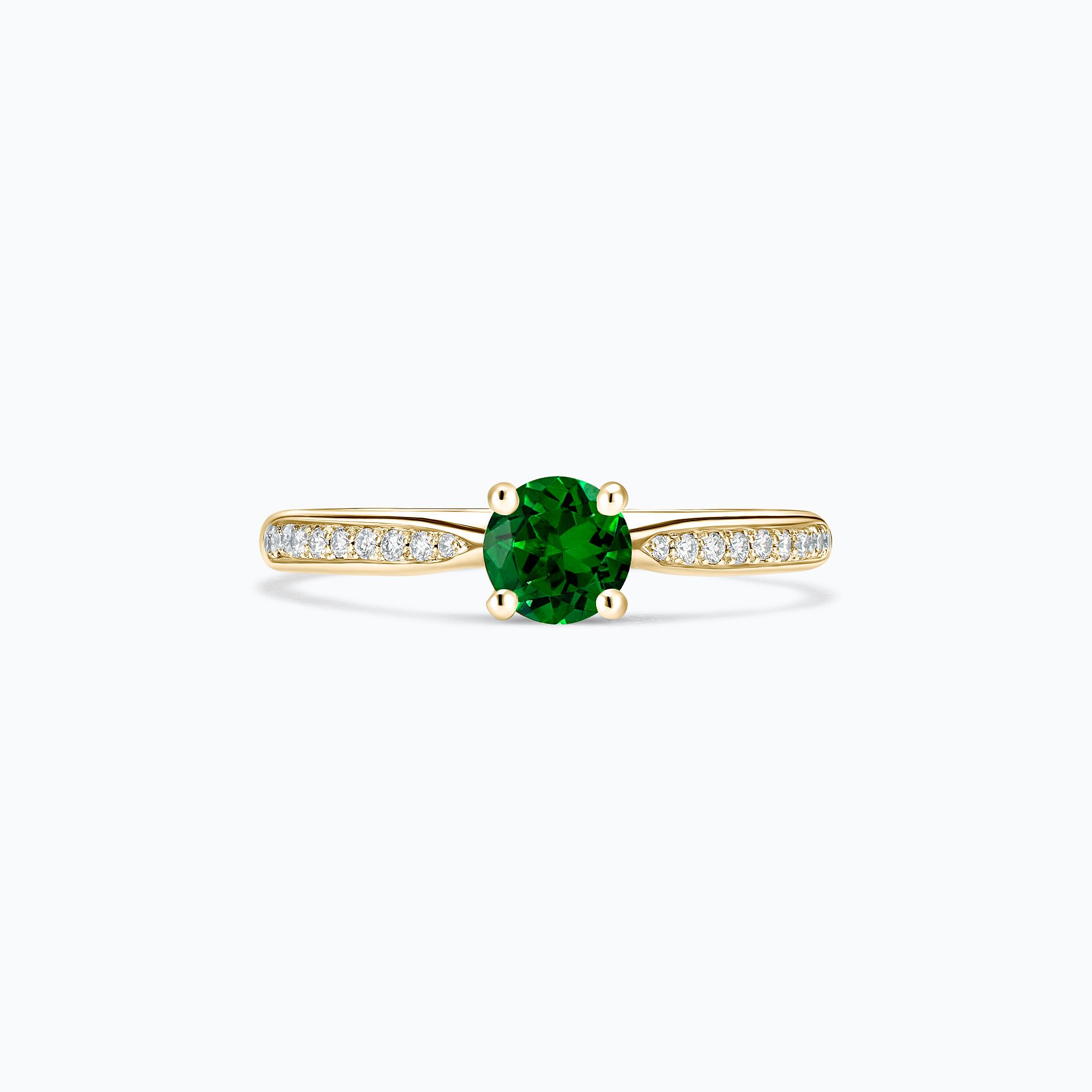 Solitaire Pavé Luna Tsavorite 4.5 mm