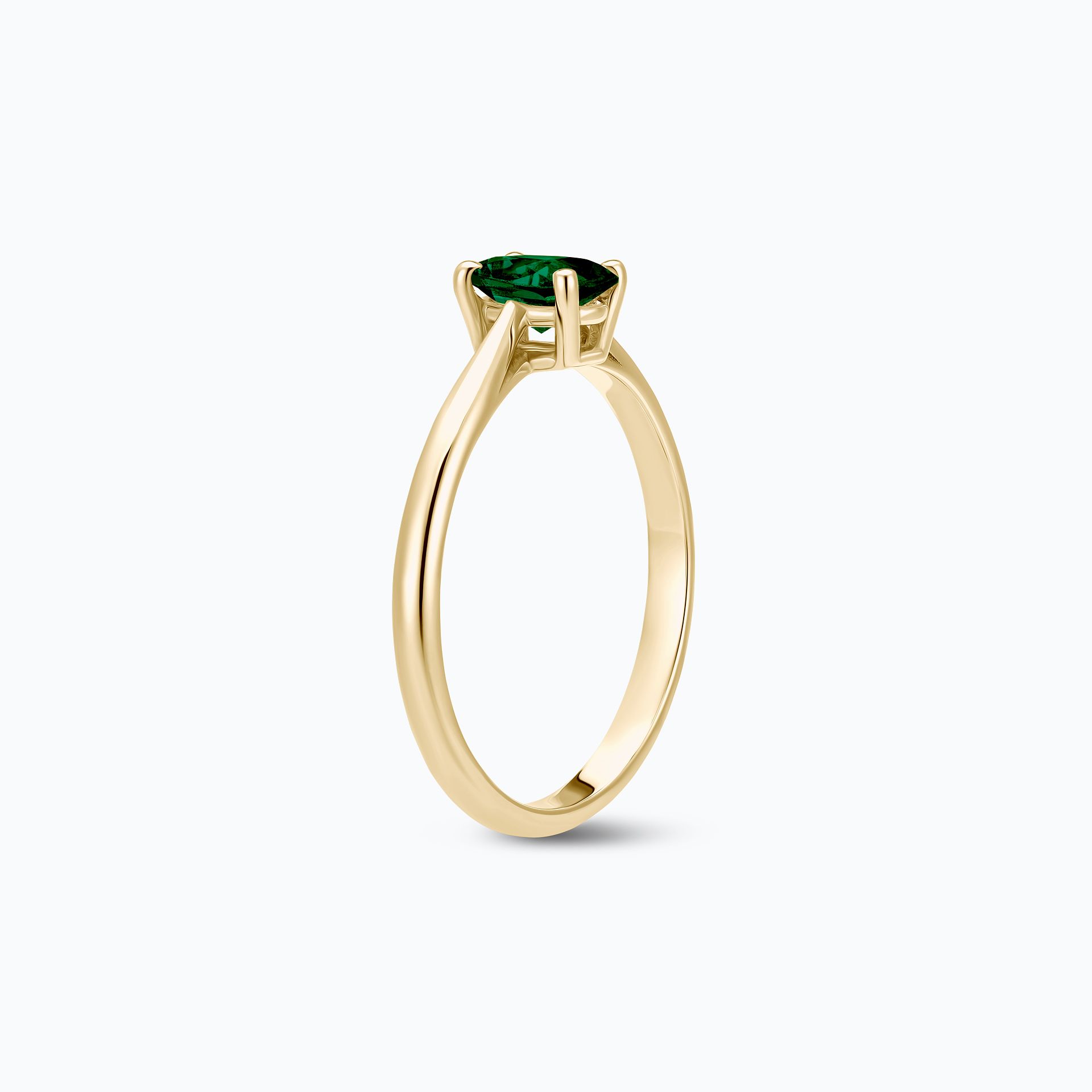 Solitaire Luna Ovale Tsavorite