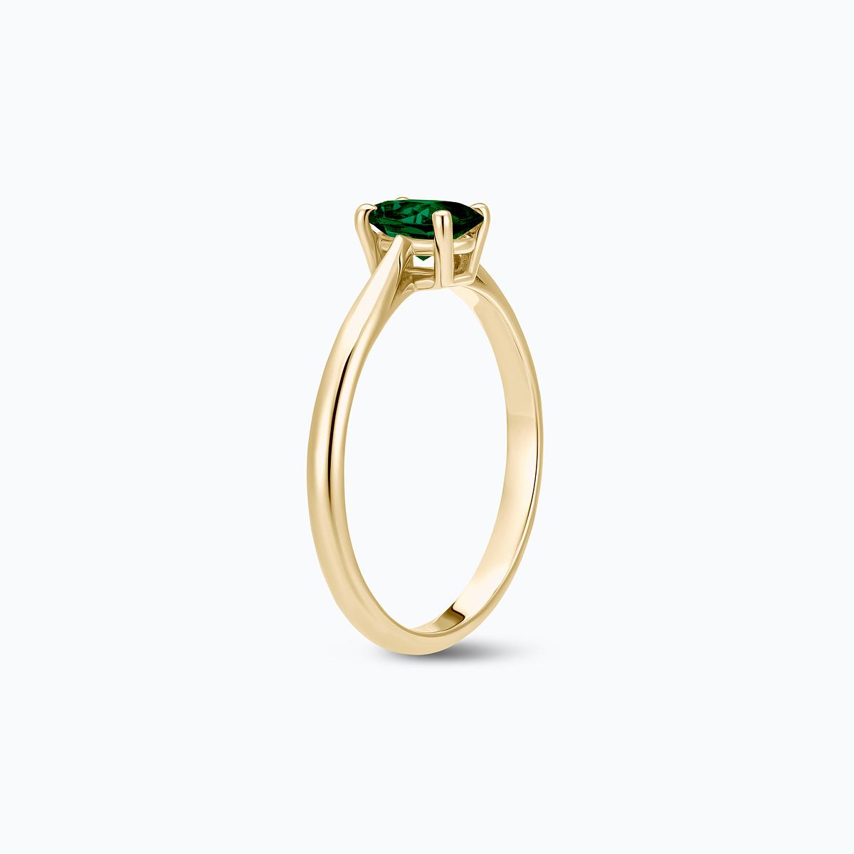 Solitaire Luna Ovale Tsavorite