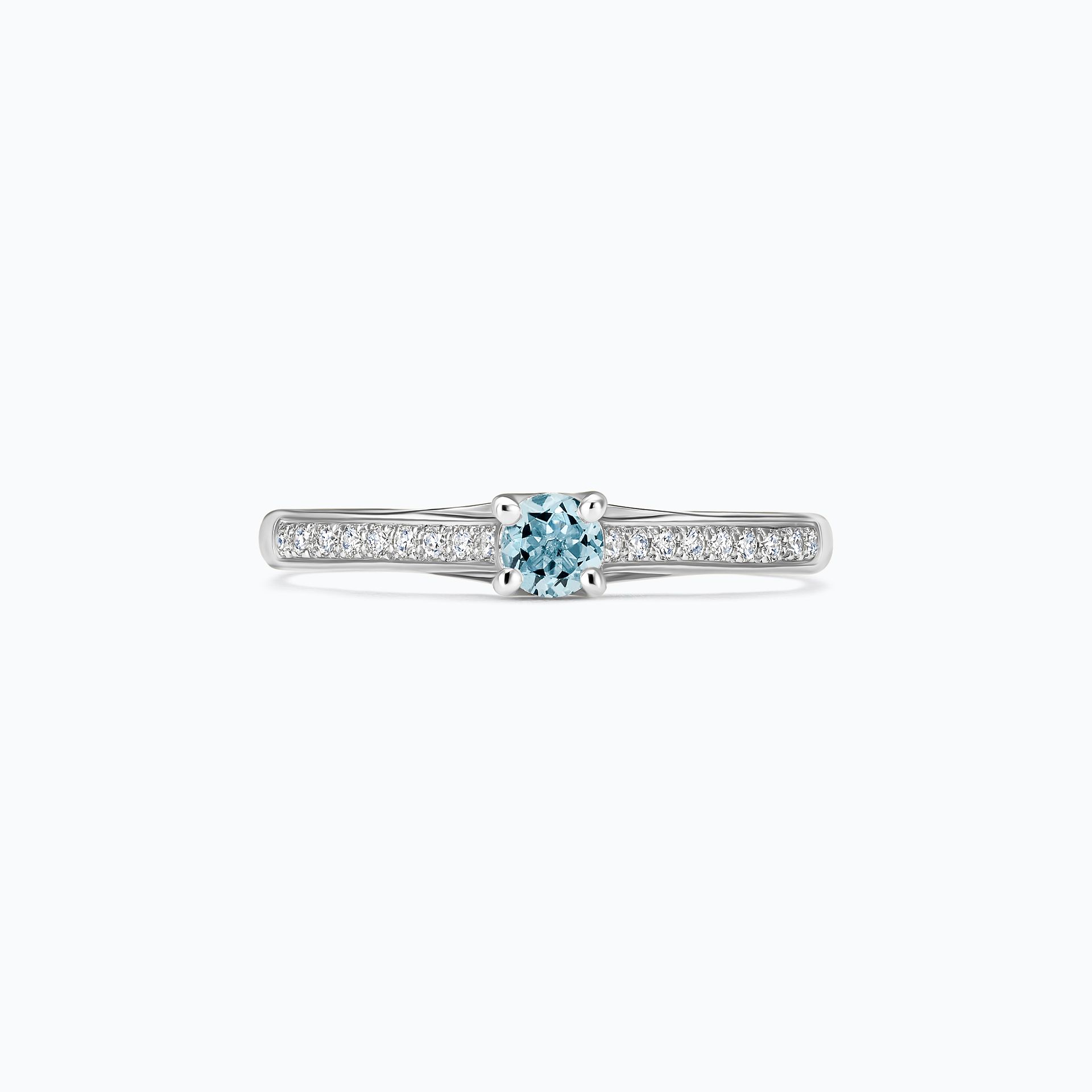 Bague Fantaisie Papillon - Cristal Bleu Aigue-marine - Taille Ajustable 45mm - Neuf Avec étiquettes