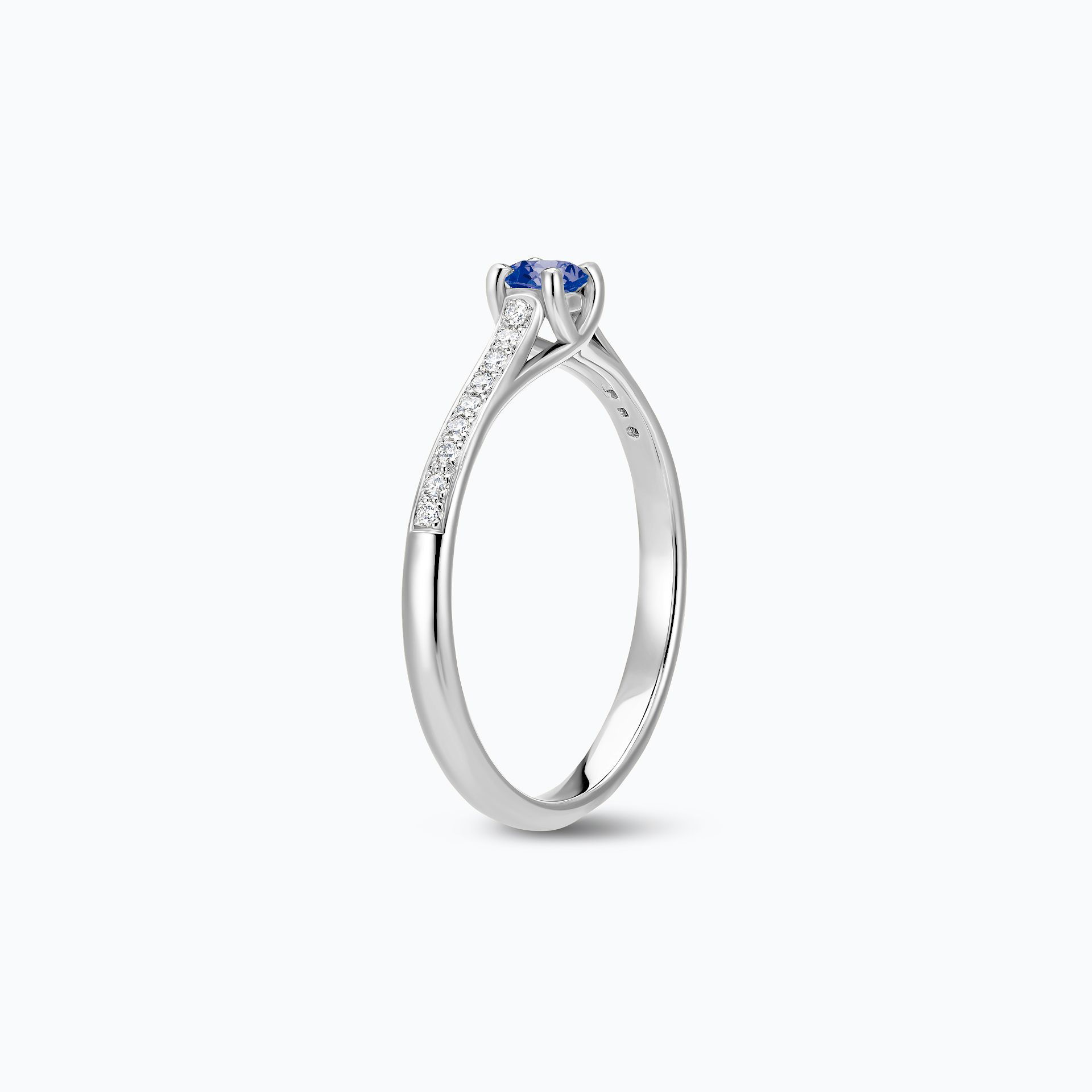 Solitaire Pavé Fanny Tanzanite 3.5 mm