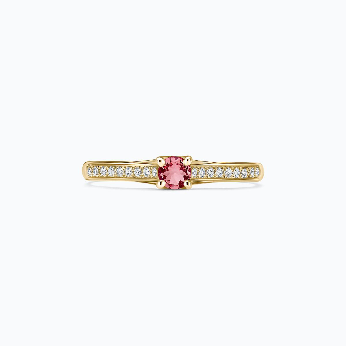 Solitaire Pavé Fanny Tourmaline 3.5 mm