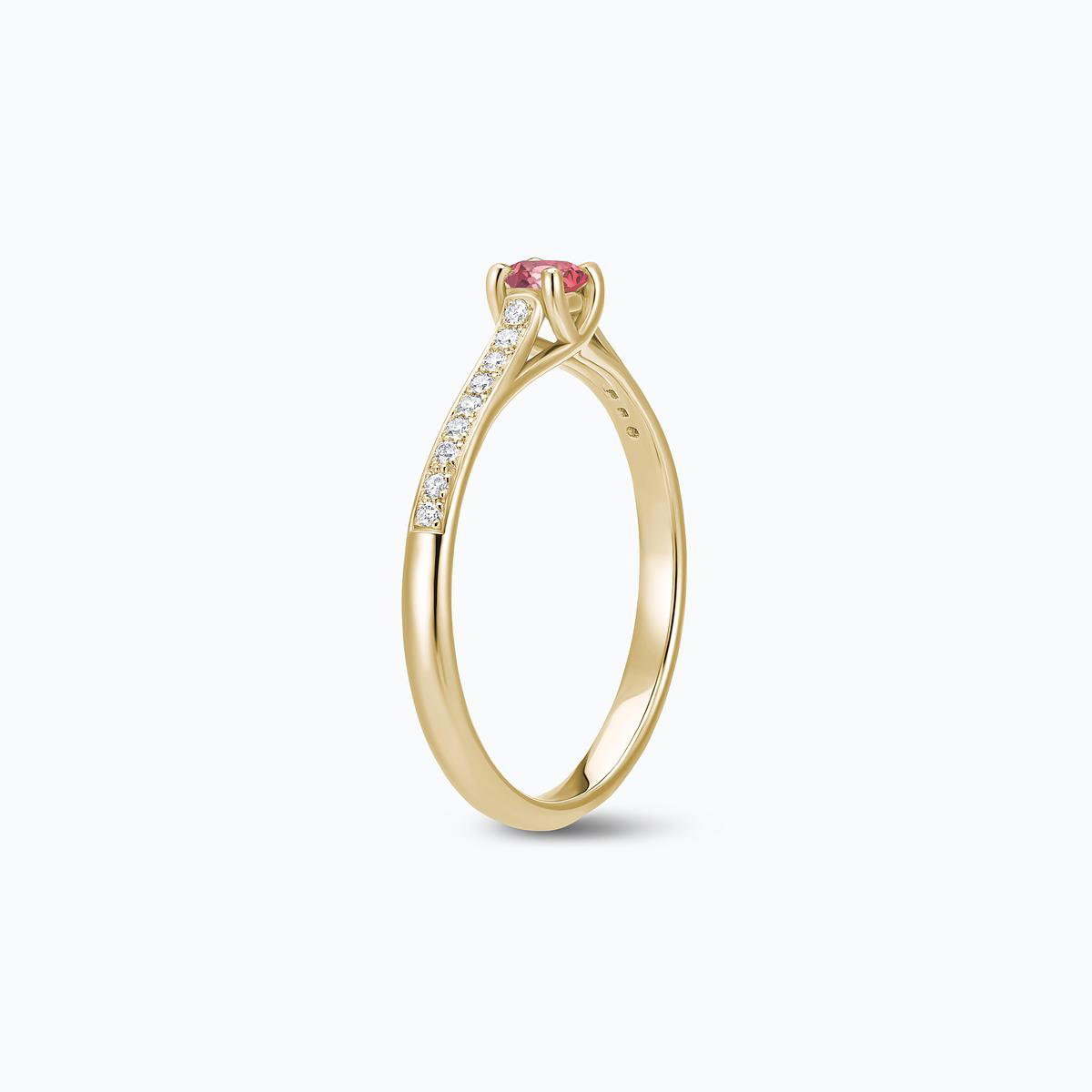 Solitaire Pavé Fanny Tourmaline 3.5 mm