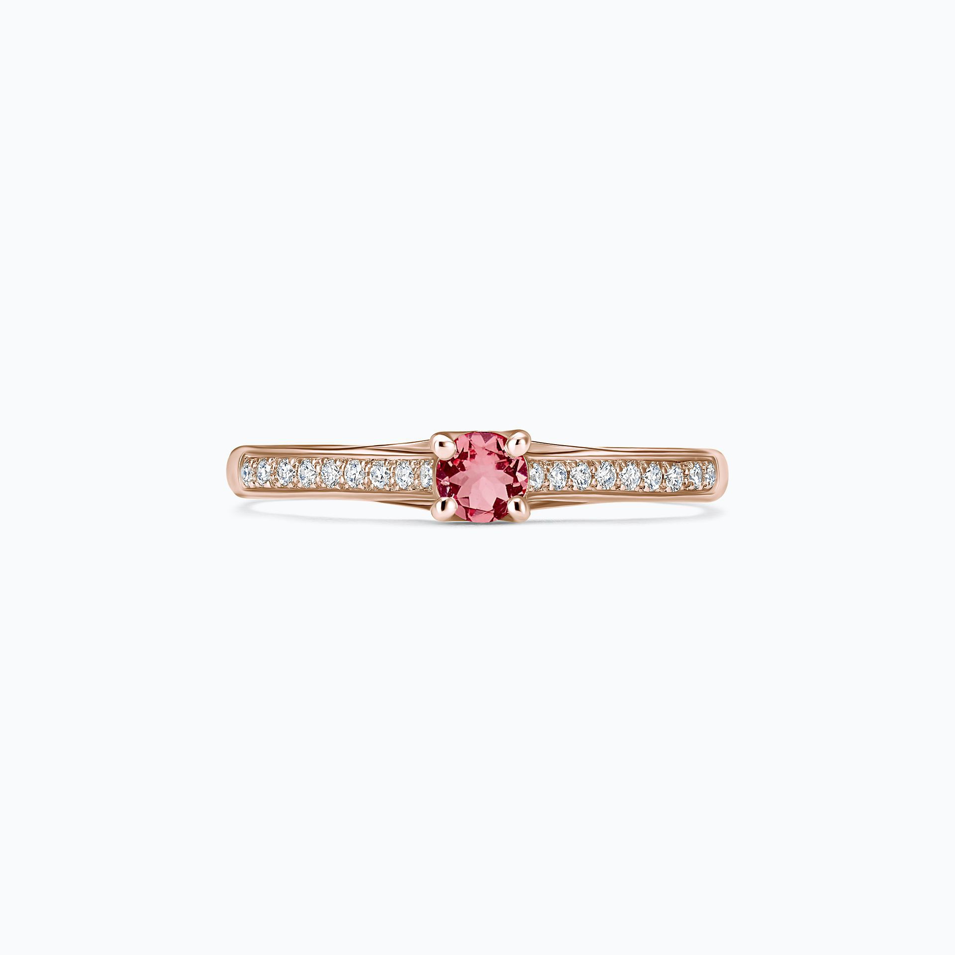 Solitaire Pavé Fanny Tourmaline 3.5 mm