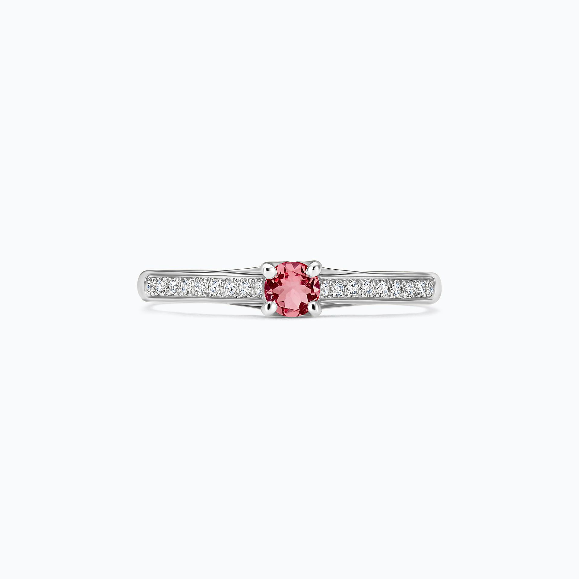 Solitaire Pavé Fanny Tourmaline 3.5 mm