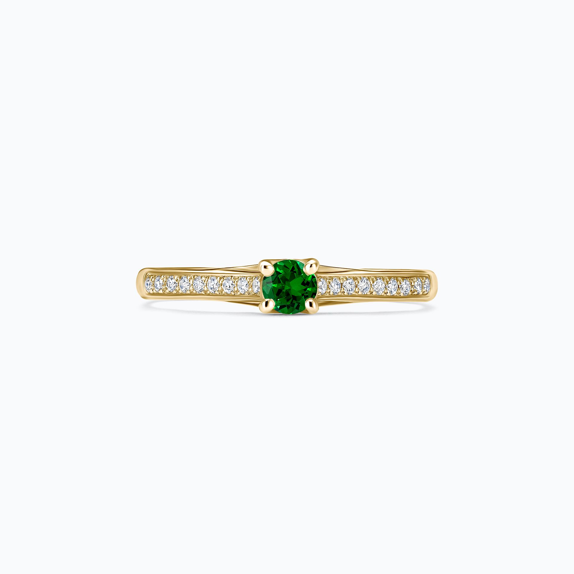 Solitaire Pavé Fanny Tsavorite 3.5 mm
