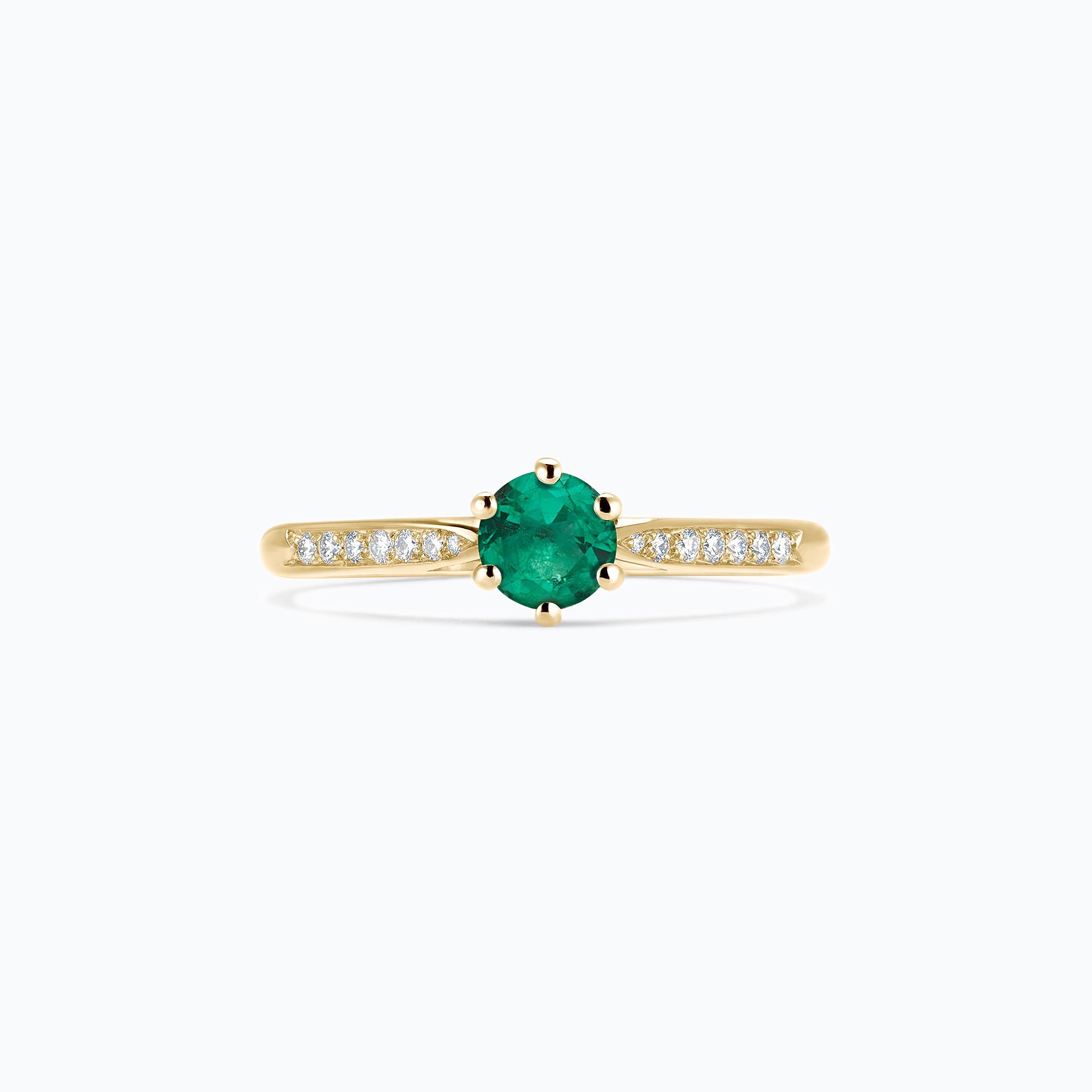 Solitaire Pavé Félicia Emeraude