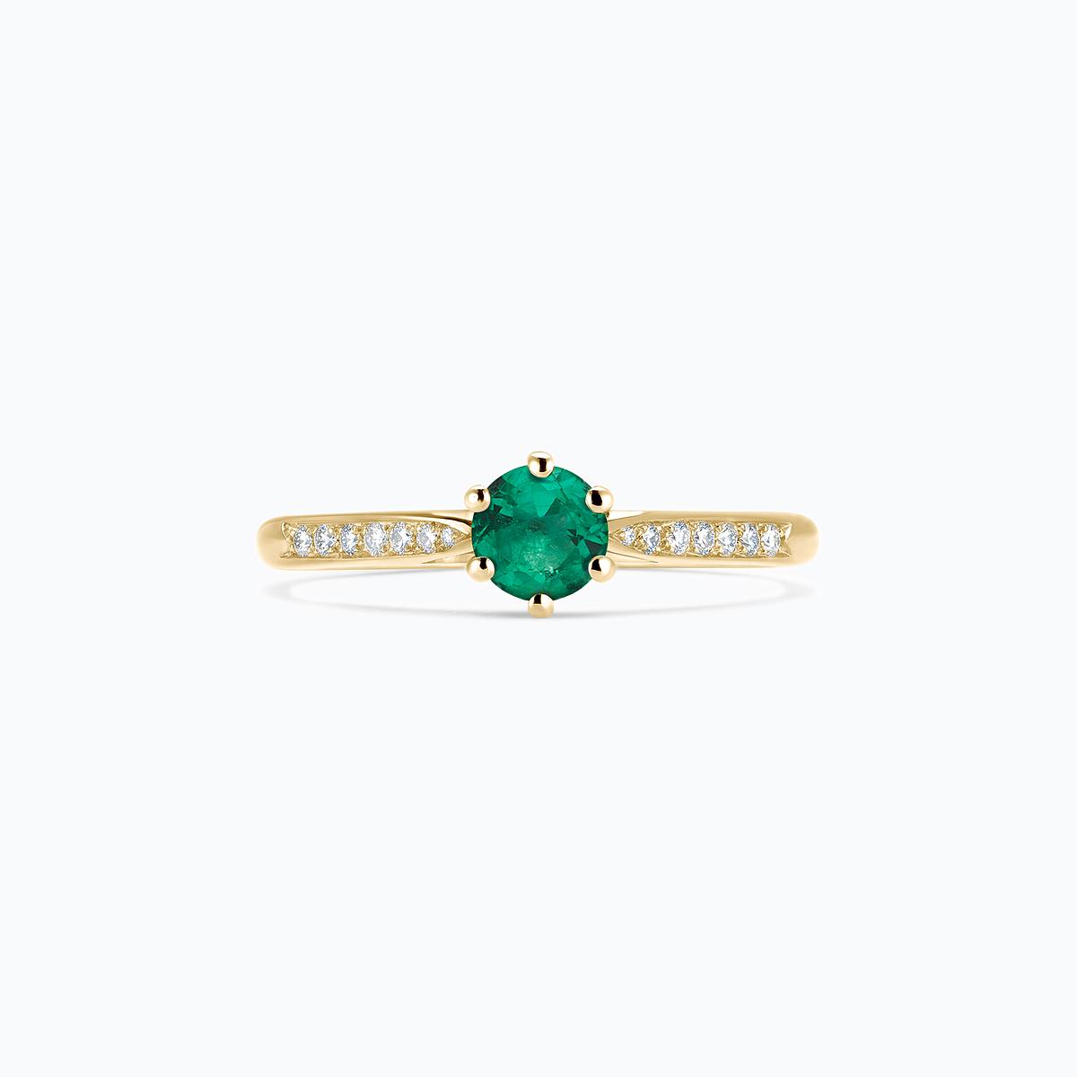 Solitaire Pavé Félicia Emeraude