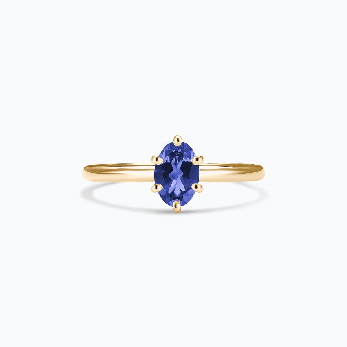 Solitaire Alva Ovale Tanzanite