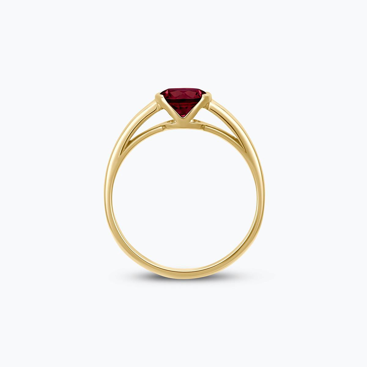 Bague Nymphéa Grenat 6 mm