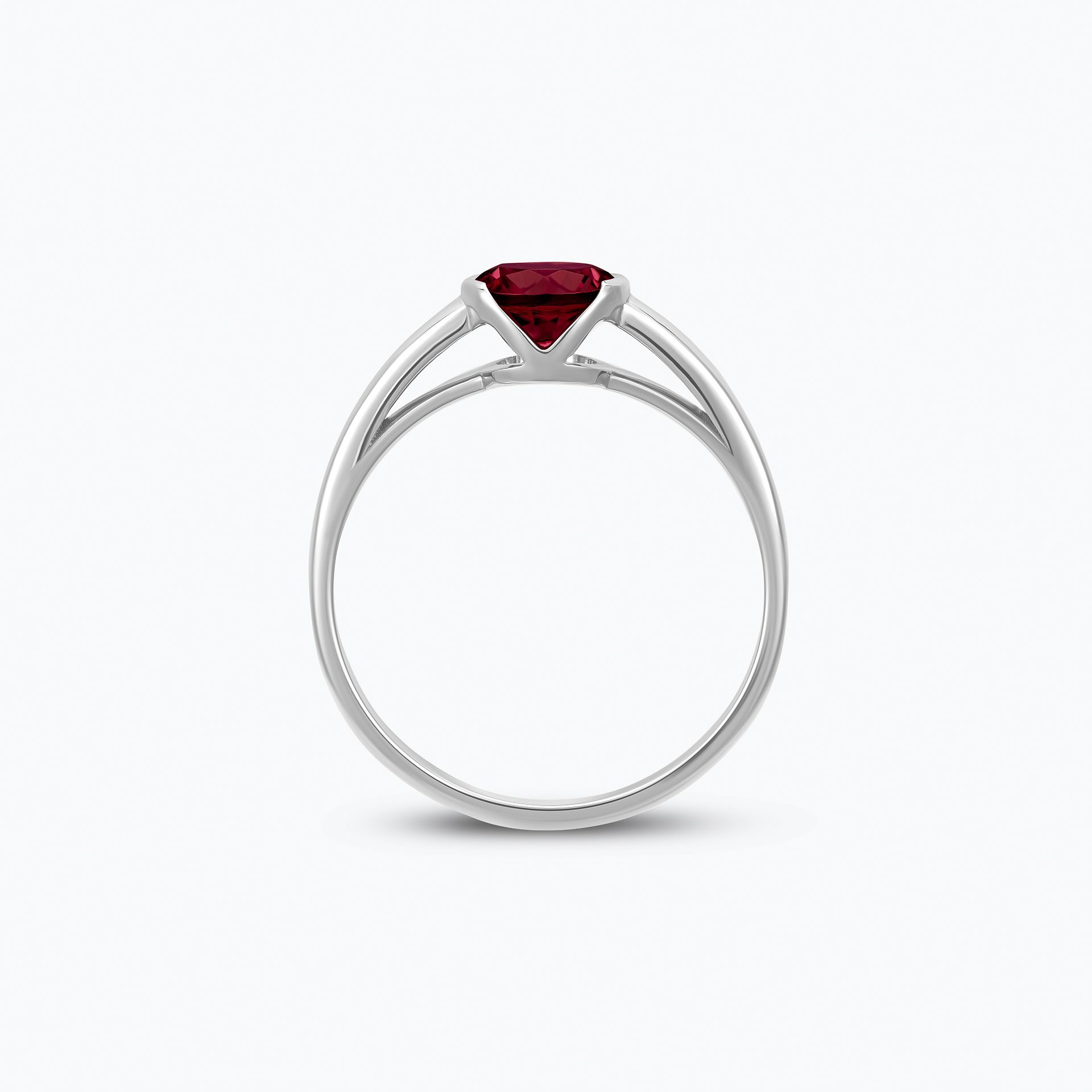 Bague Nymphéa Grenat 6 mm