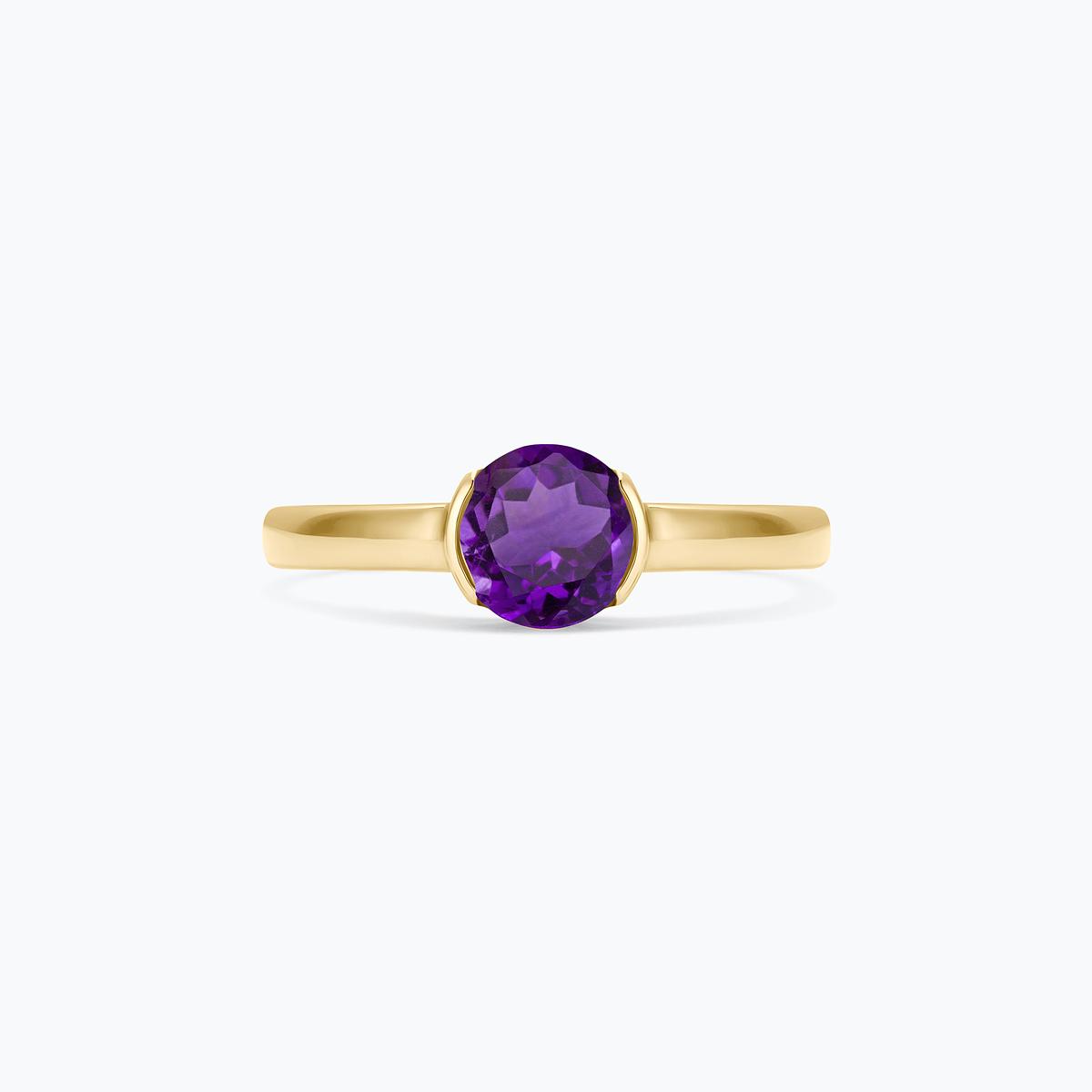 Bague Nymphéa Améthyste 6 mm