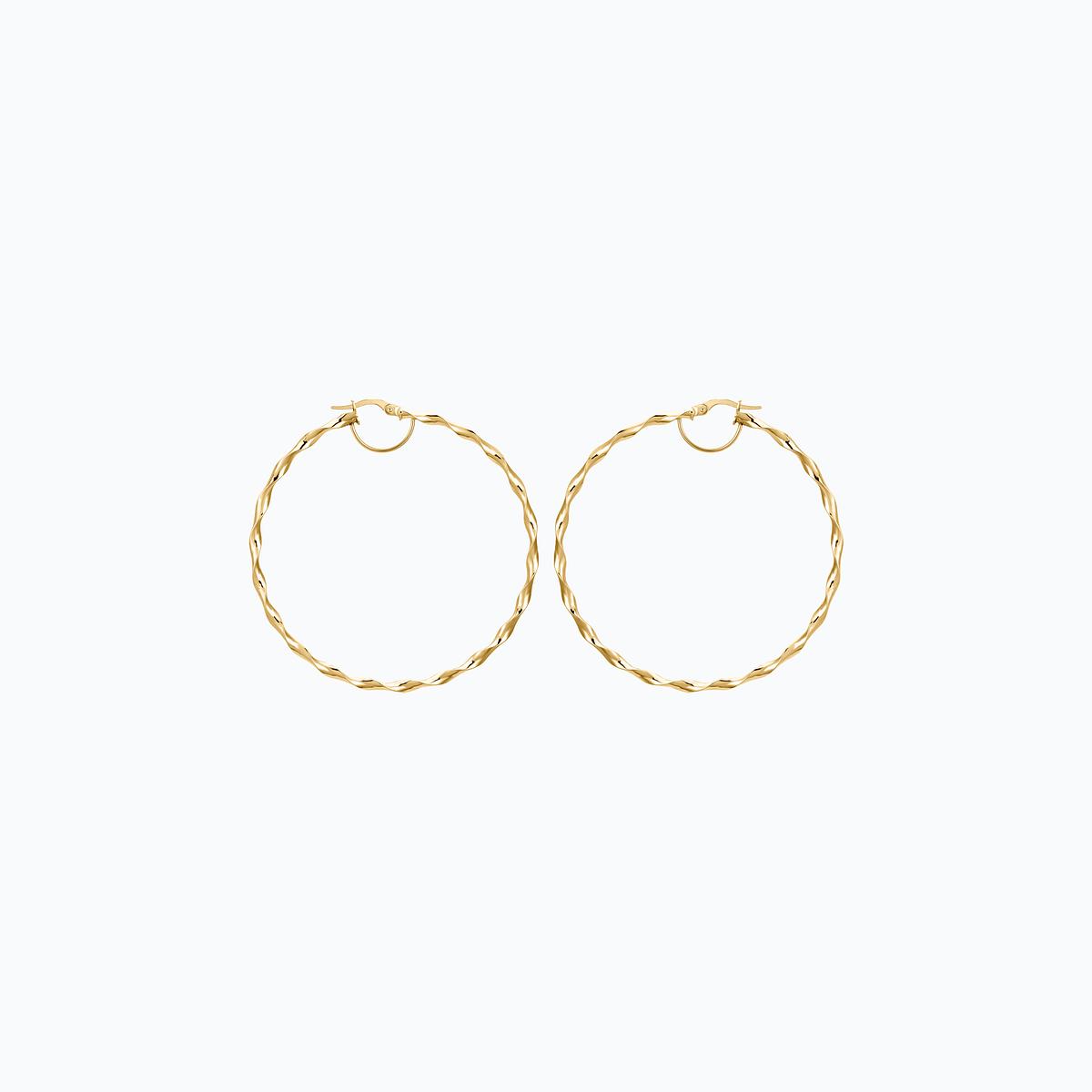 Créoles Torsade 57 mm