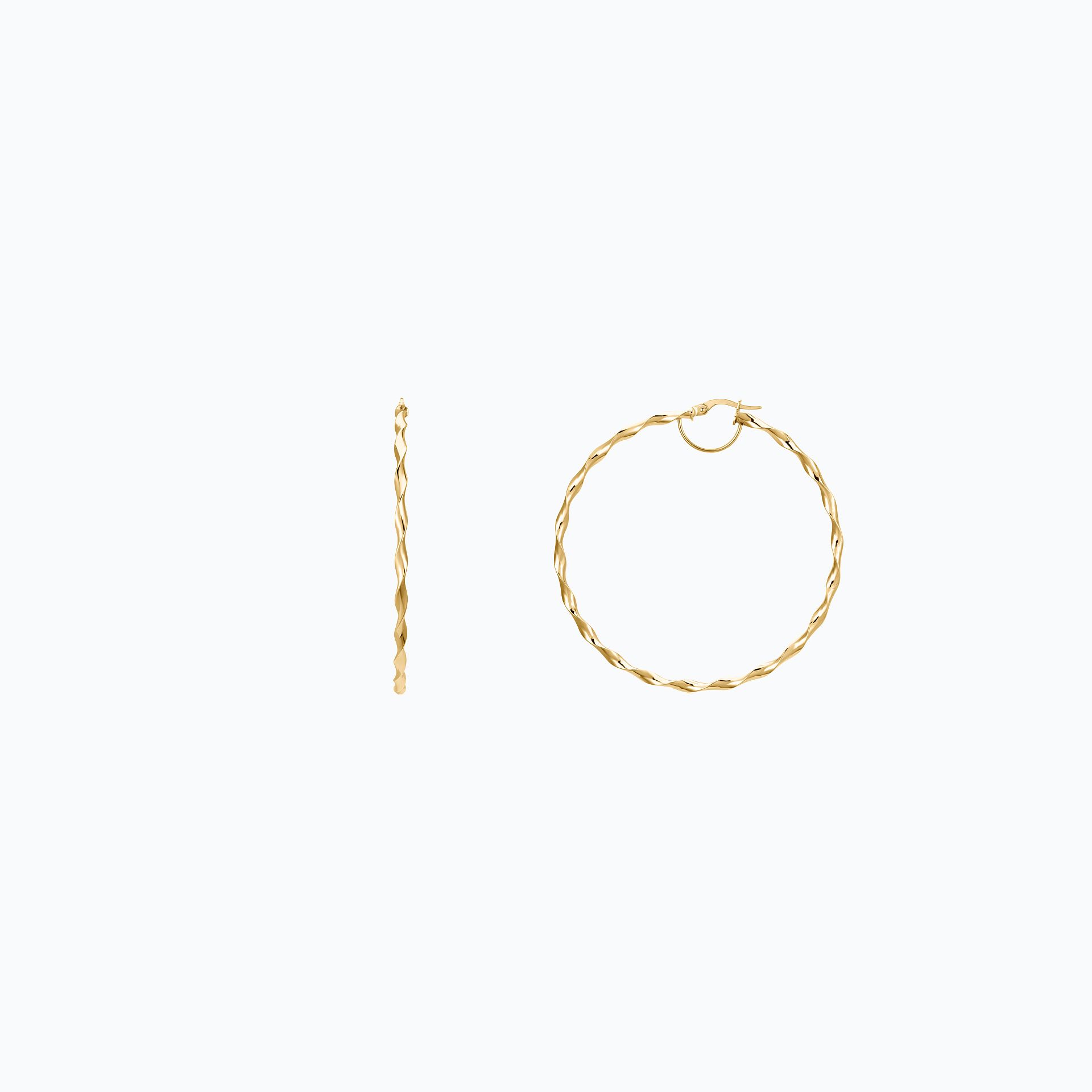 Créoles Torsade 57 mm