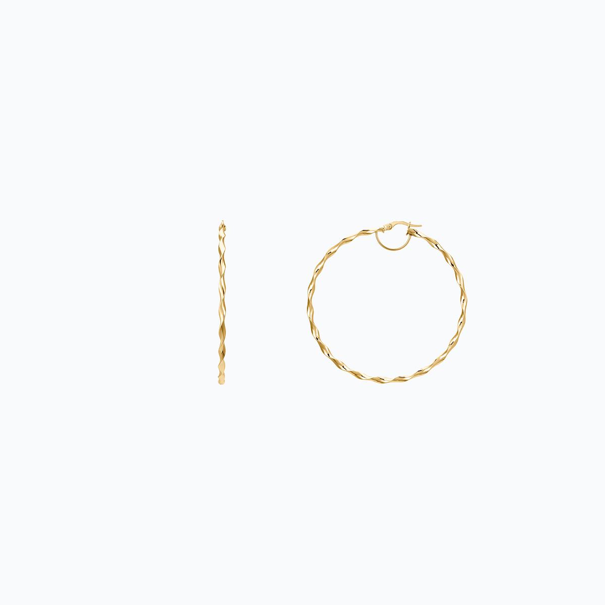 Créoles Torsade 57 mm