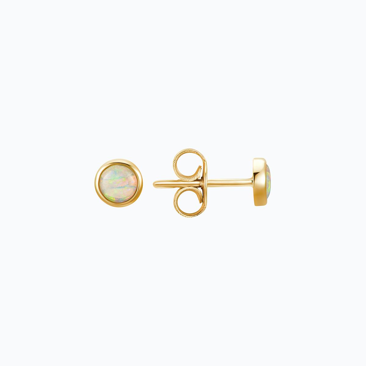 Boucles Sunlight Opale 4 mm