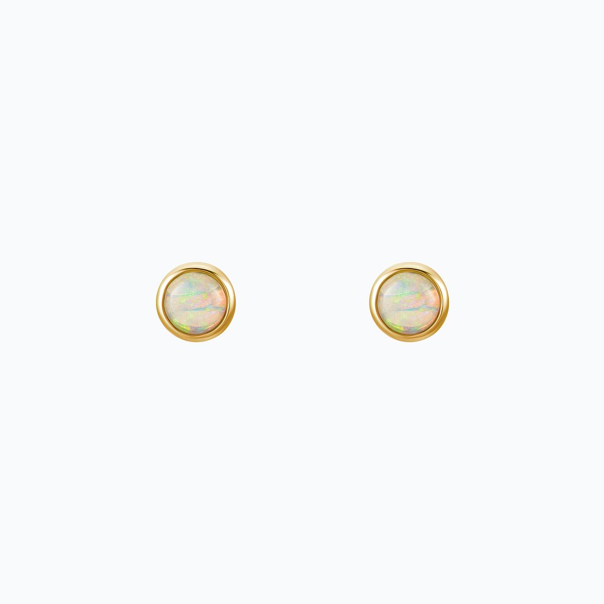 Boucles Sunlight Opale 4 mm