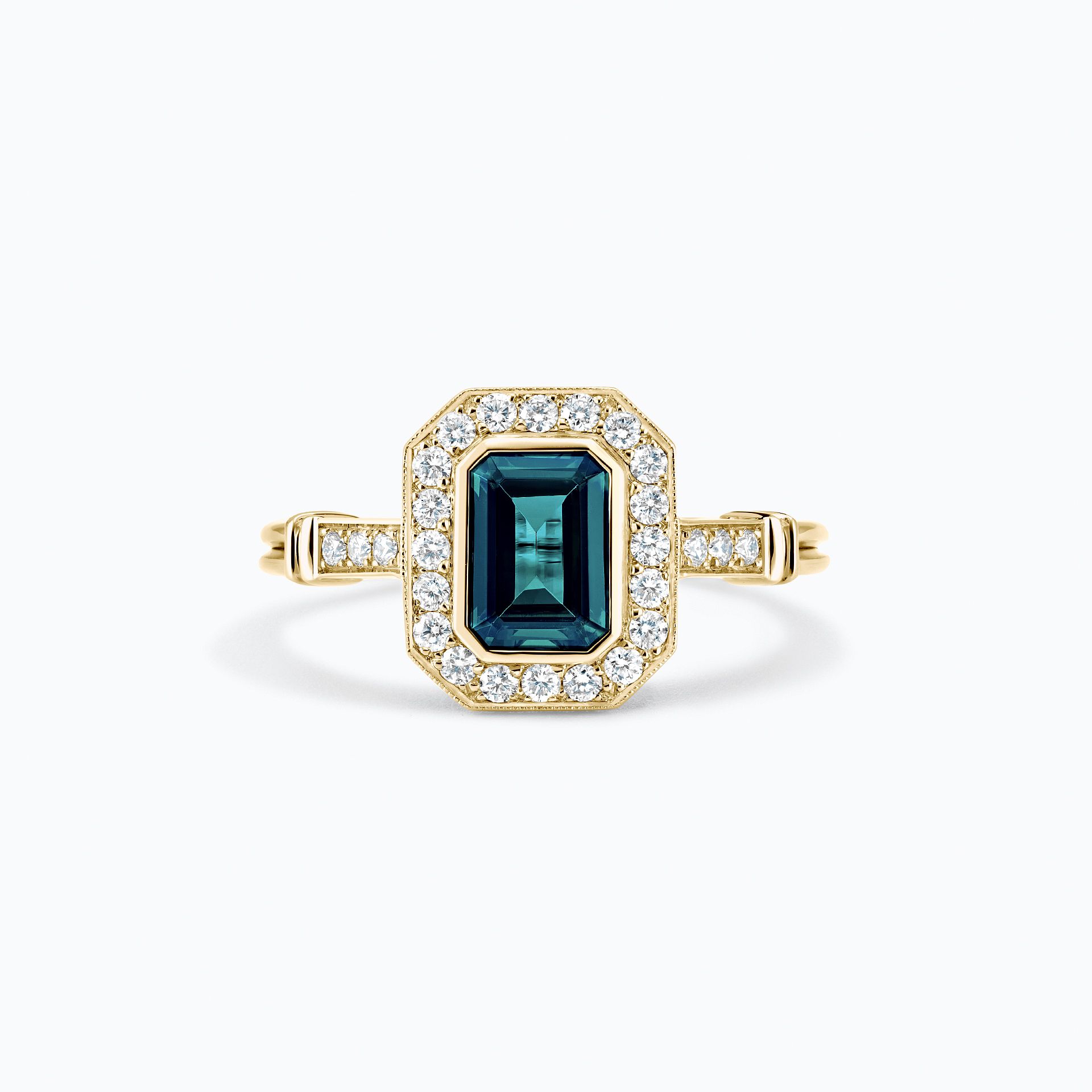 Solitaire Gabrielle Saphir Teal