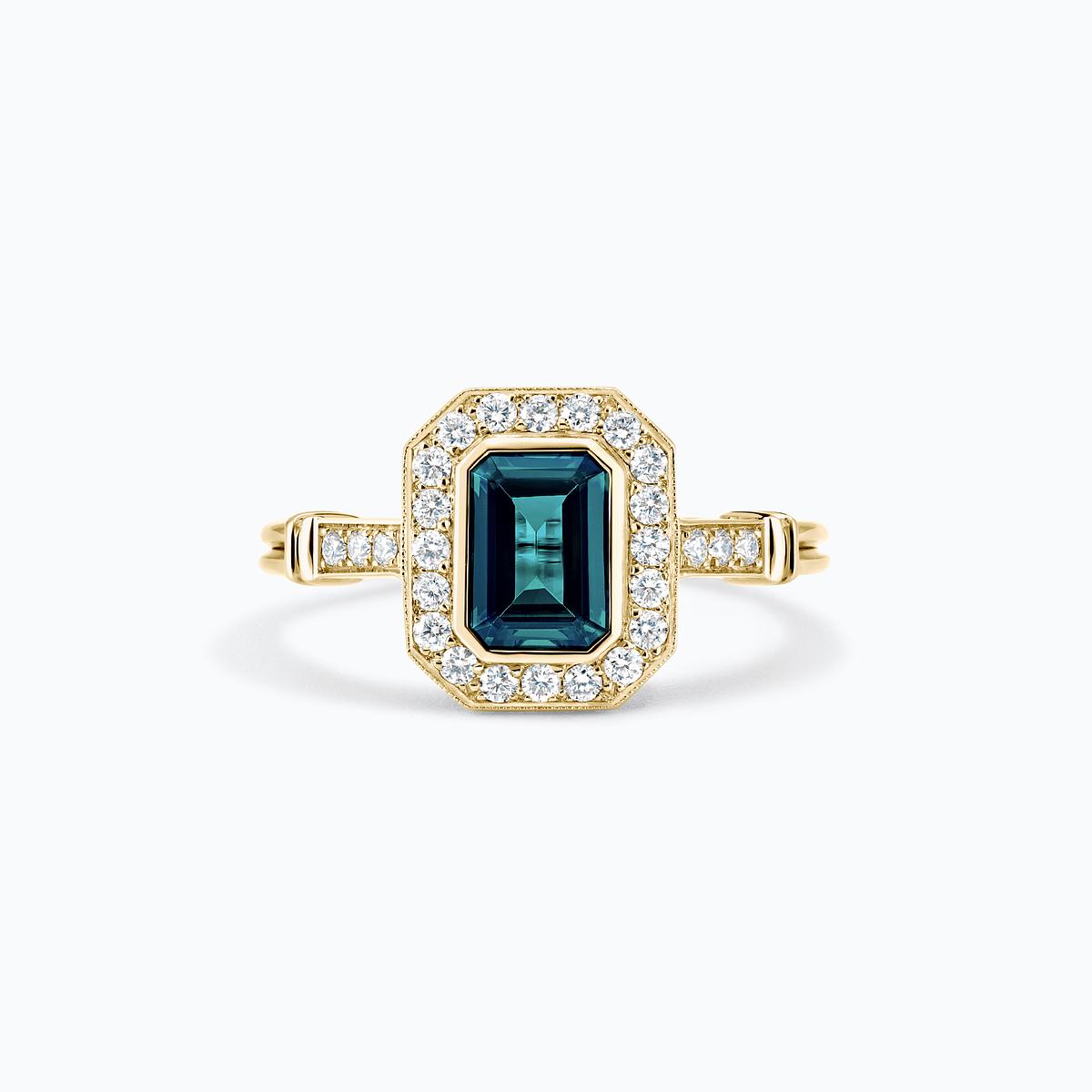 Solitaire Gabrielle Saphir Teal