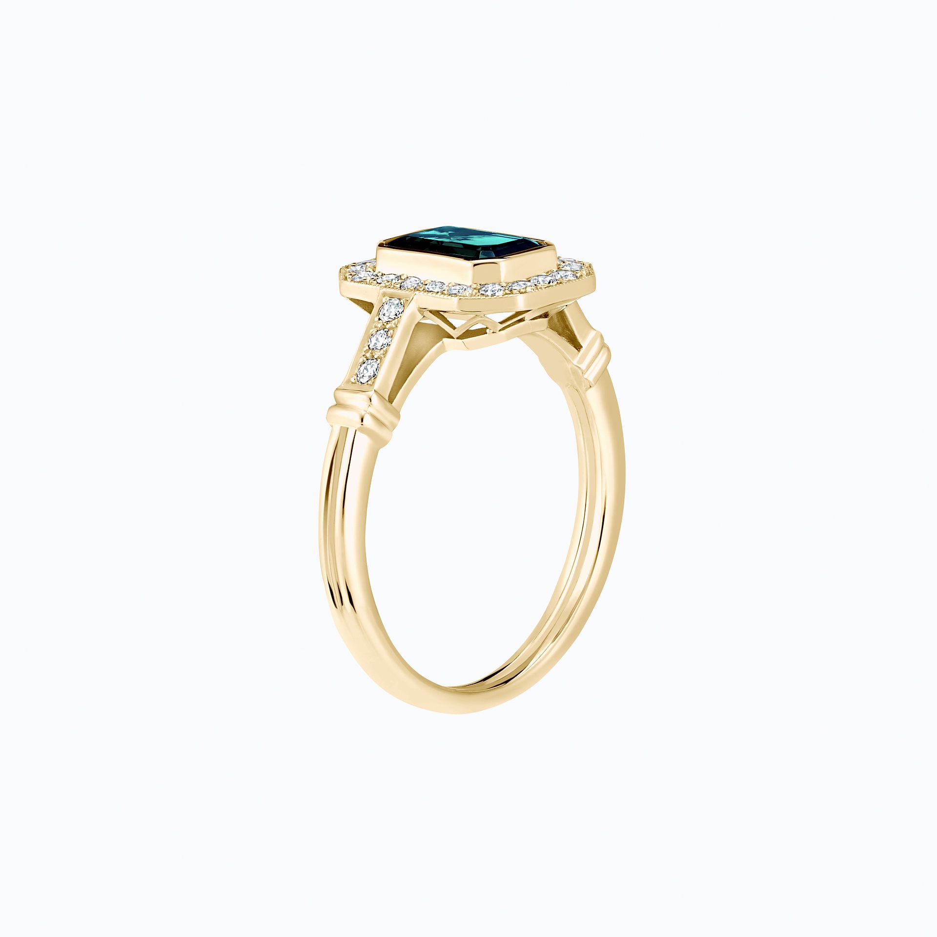 Solitaire Gabrielle Saphir Teal