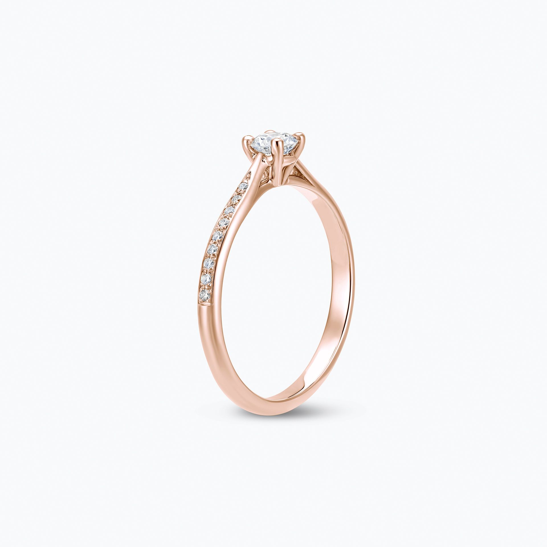 Solitaire Pavé Luna Diamant de Synthèse 0.20 carat